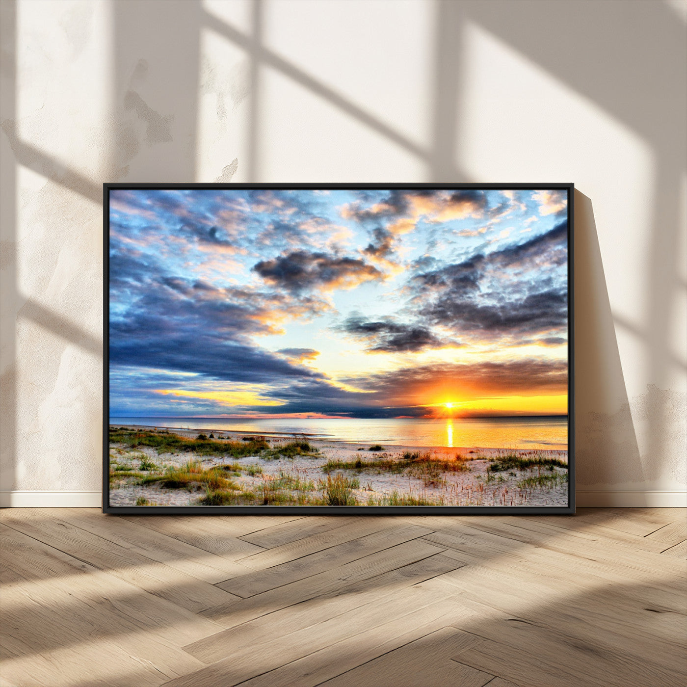 MGV-FC-36X24 - Sunset On The Ocean Wall Art Canvas Print
