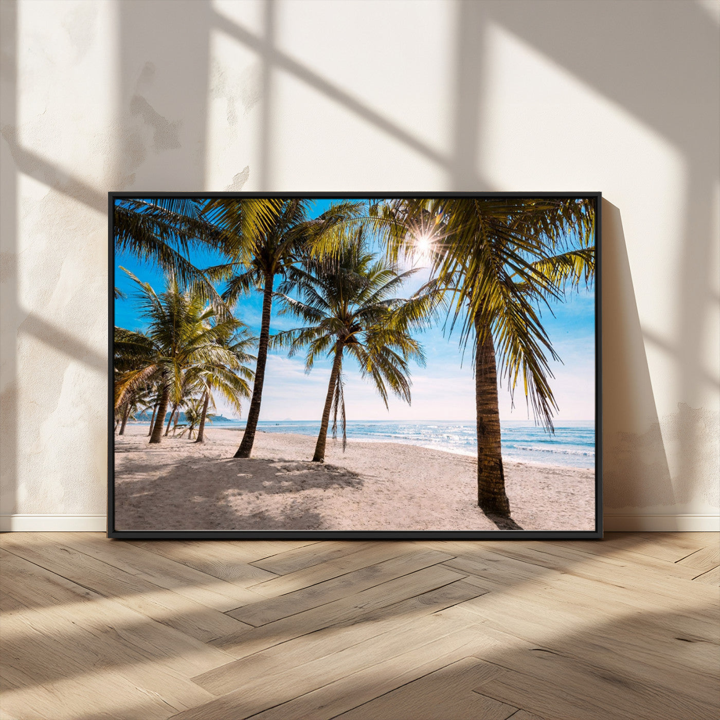MGV-FC-36X24 - Palm Beach Tropical Island Wall Art Canvas Print