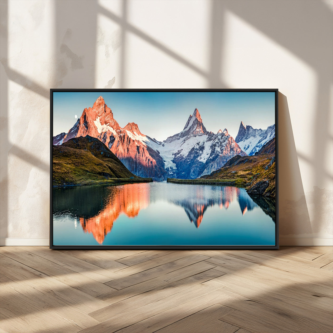 MGV-FC-36X24 - Landscape Mountain and Lake View Wall Art Canvas Print