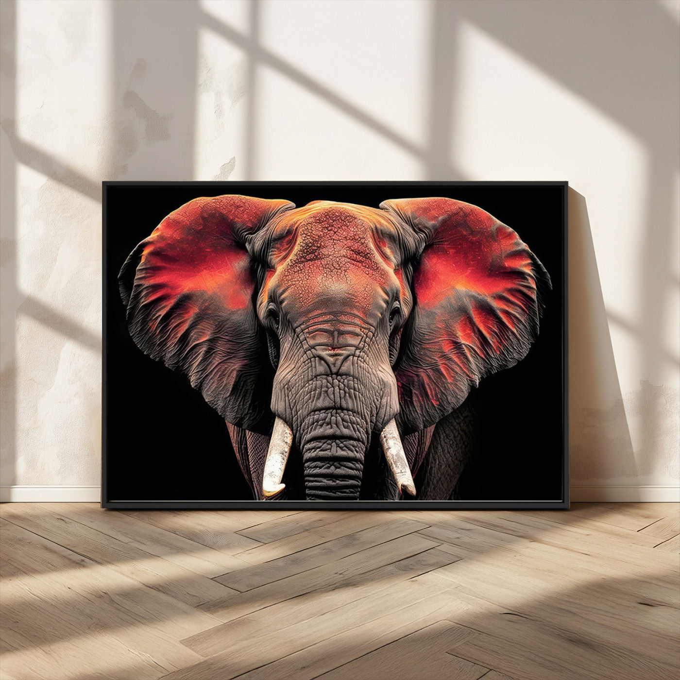 -Elephant Wall Art Canvas Print