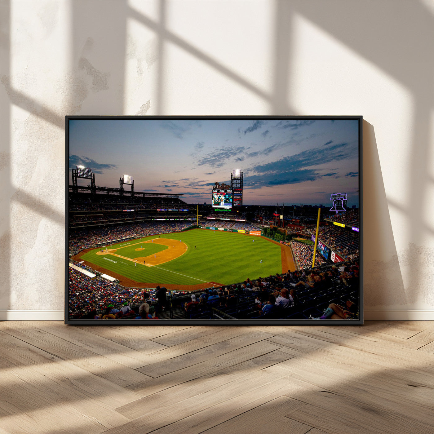 MGV-FC-36X24 - Philadelphia Phillies Baseball Team Print - Citizens Bank Park Stadium Wall Art Canvas Print
