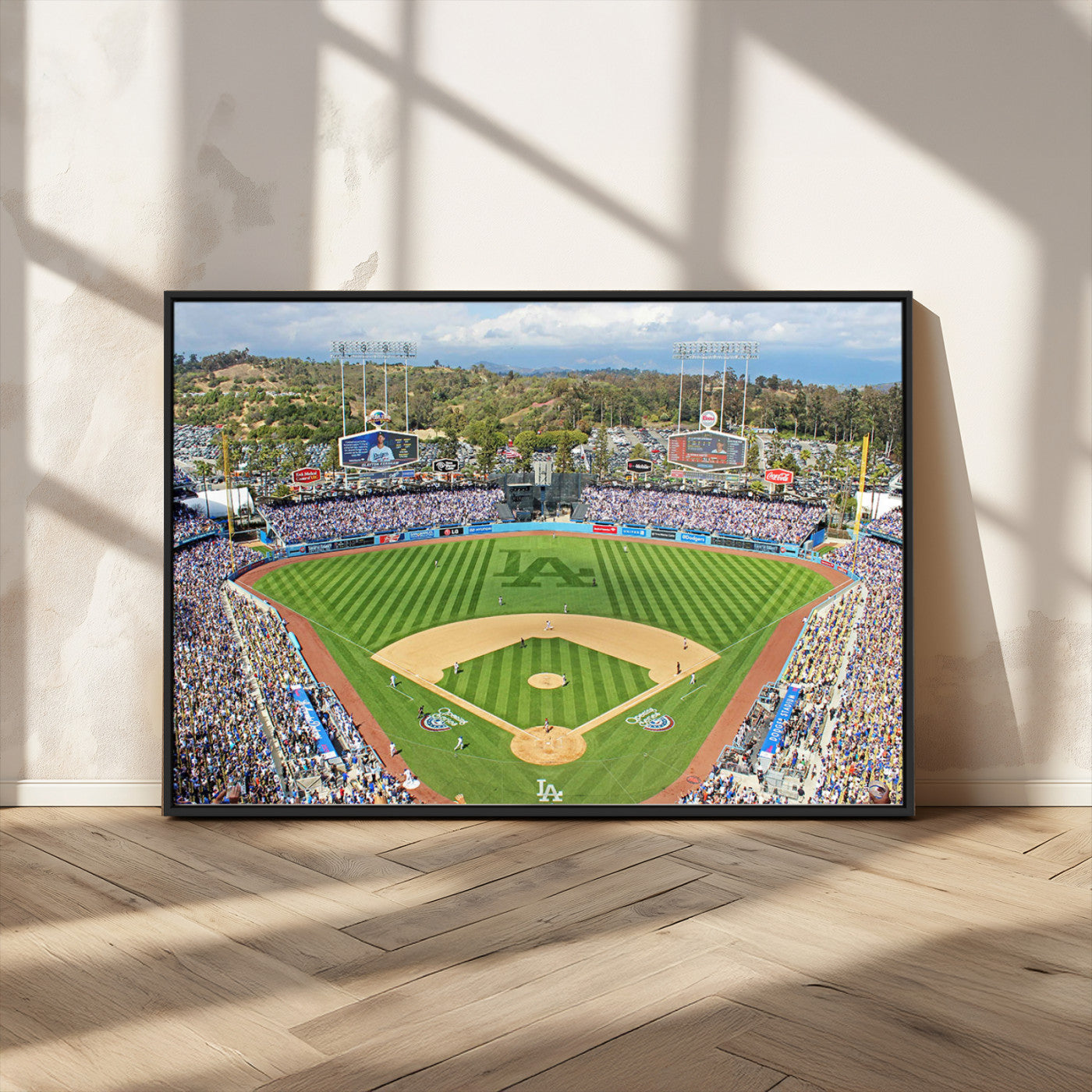 MGV-FC-36X24 - Citi Field Wall Art Print | 3-Panel New York Mets Baseball Stadium Canvas Print | Framed Sports Decor for Living Room, Man Cave, or Office