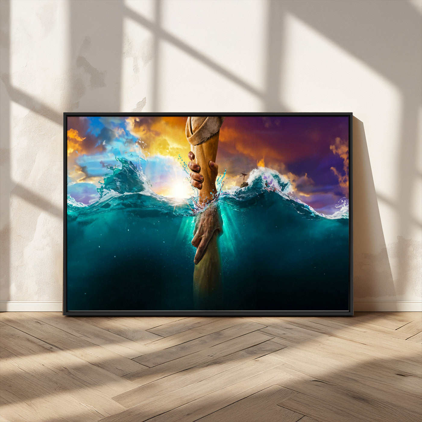 MGV-FC-36X24 - God Hand Wall Art Canvas Print