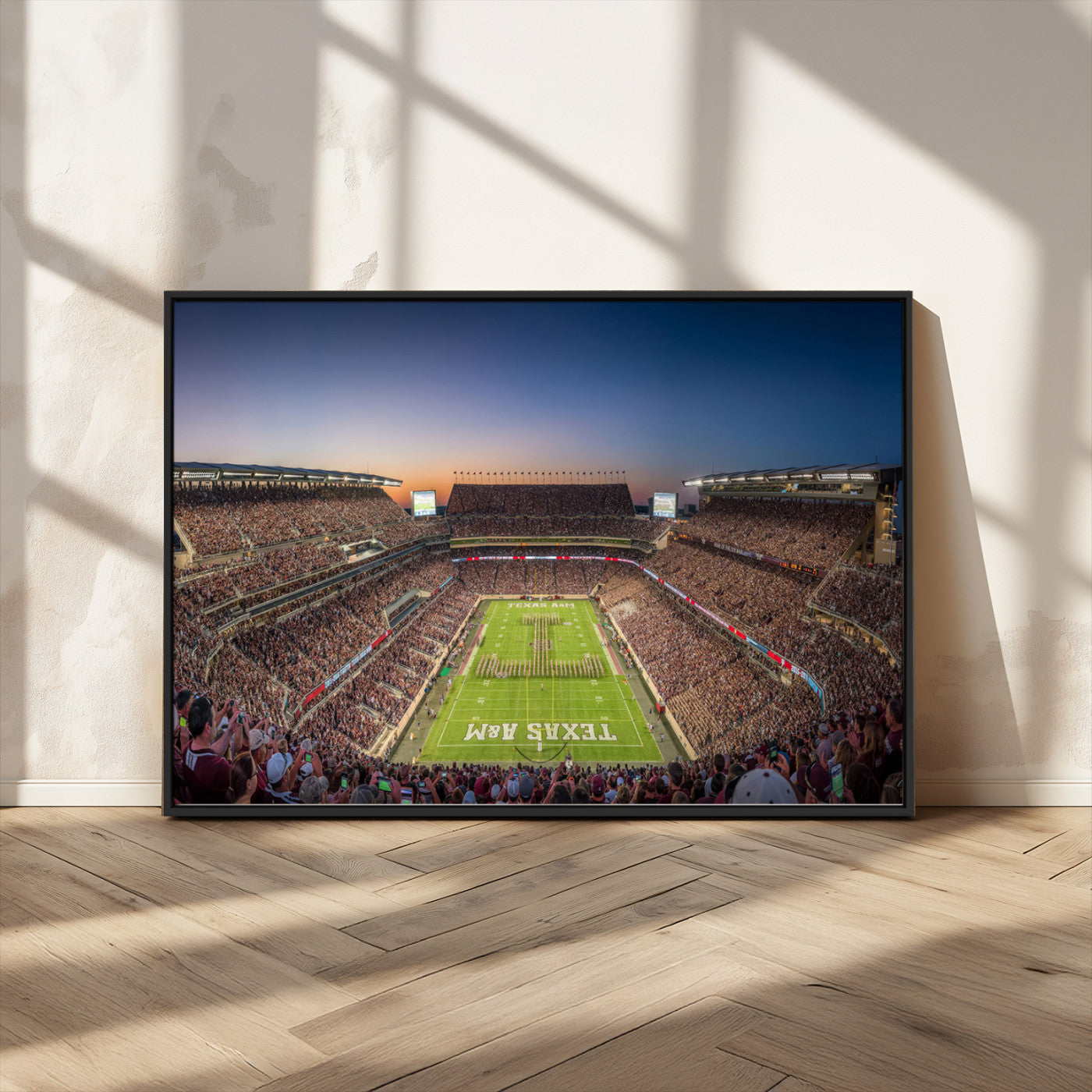 MGV-FC-36X24 - Kyle Field Wall Art Print | Large Texas A&M Aggies Football Canvas Print for Sports Enthusiasts | Framed, Ready-to-Hang Stadium Decor