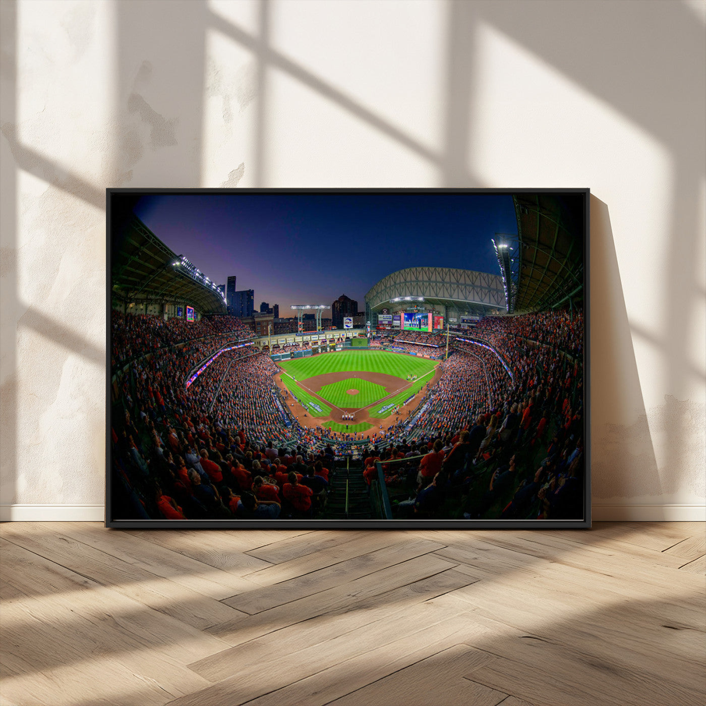MGV-FC-36X24 - Houston Astros Baseball Team Print - Houston Minute Maid Park Stadium Wall Art Canvas Print