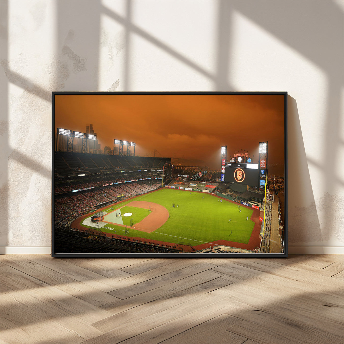 MGV-FC-36X24 - San Francisco Giants Baseball Team Print - Oracle Park Stadium Wall Art Canvas Print