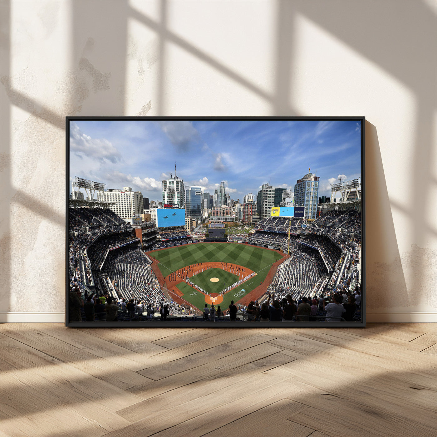 MGV-FC-36X24 - San Diego Padres Baseball Team Print - Petco Park Stadium Wall Art Canvas Print