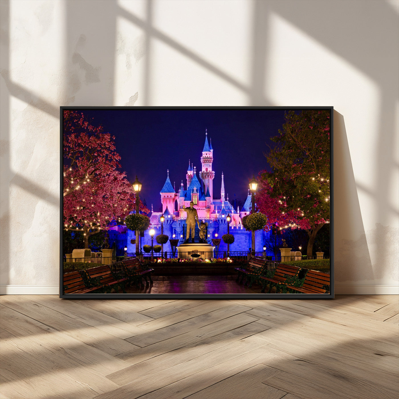 MGV-FC-36X24 - Castle Large Wall Art Disney Magic Kingdom Kids Room Decor - Disney World Christmas Home Decor Child