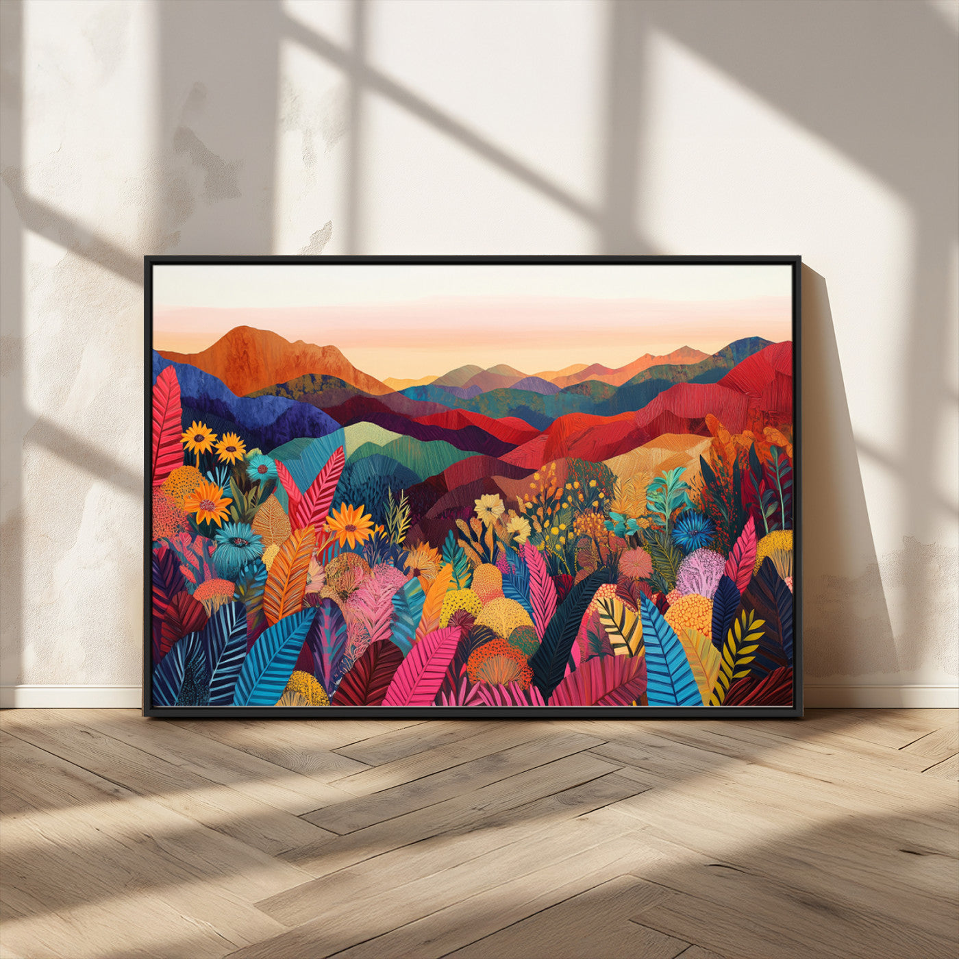 MGV-FC-36X24 - YAYOI KUSAMA Abstract Print - Landscape Canvas Wall Art Print - Vibrant Modern Decor for Living