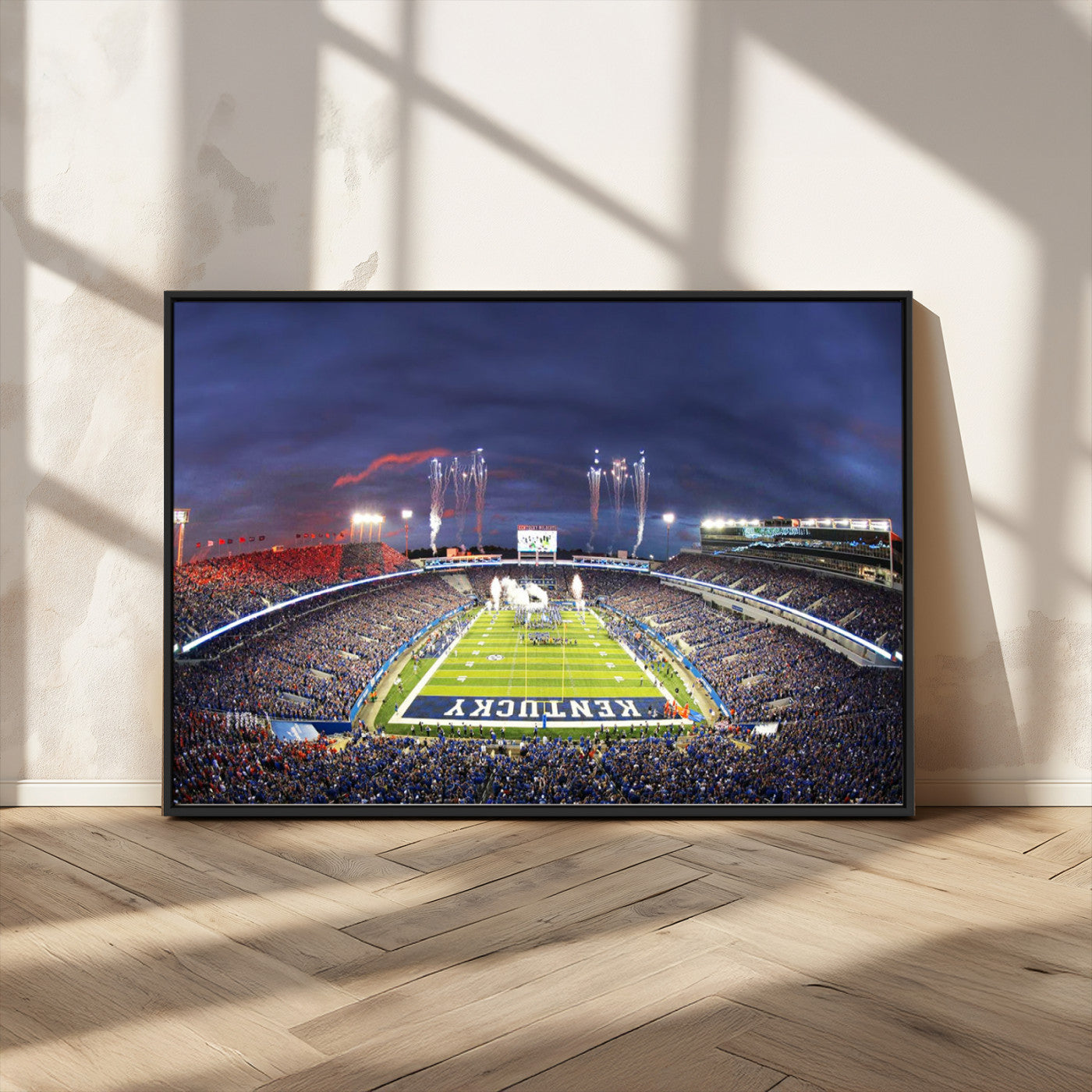 MGV-FC-36X24 - Kroger Field Canvas Wall Art - Kentucky Stadium Wall Art Print - Sunset Football Stadium Wall Decor