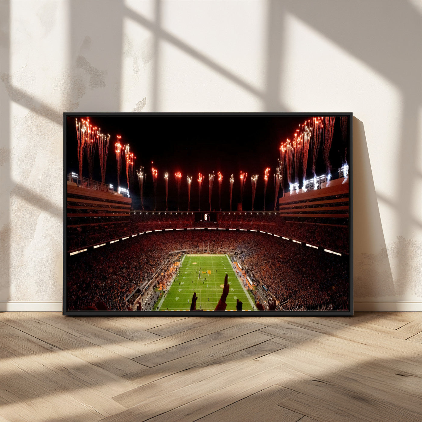 73358115-MGV-FC-36X24 - Tennessee Neyland Stadium Wall Art, Sports Arena Canvas Print, Panoramic Stadium Canvas Artwork for Home, Office