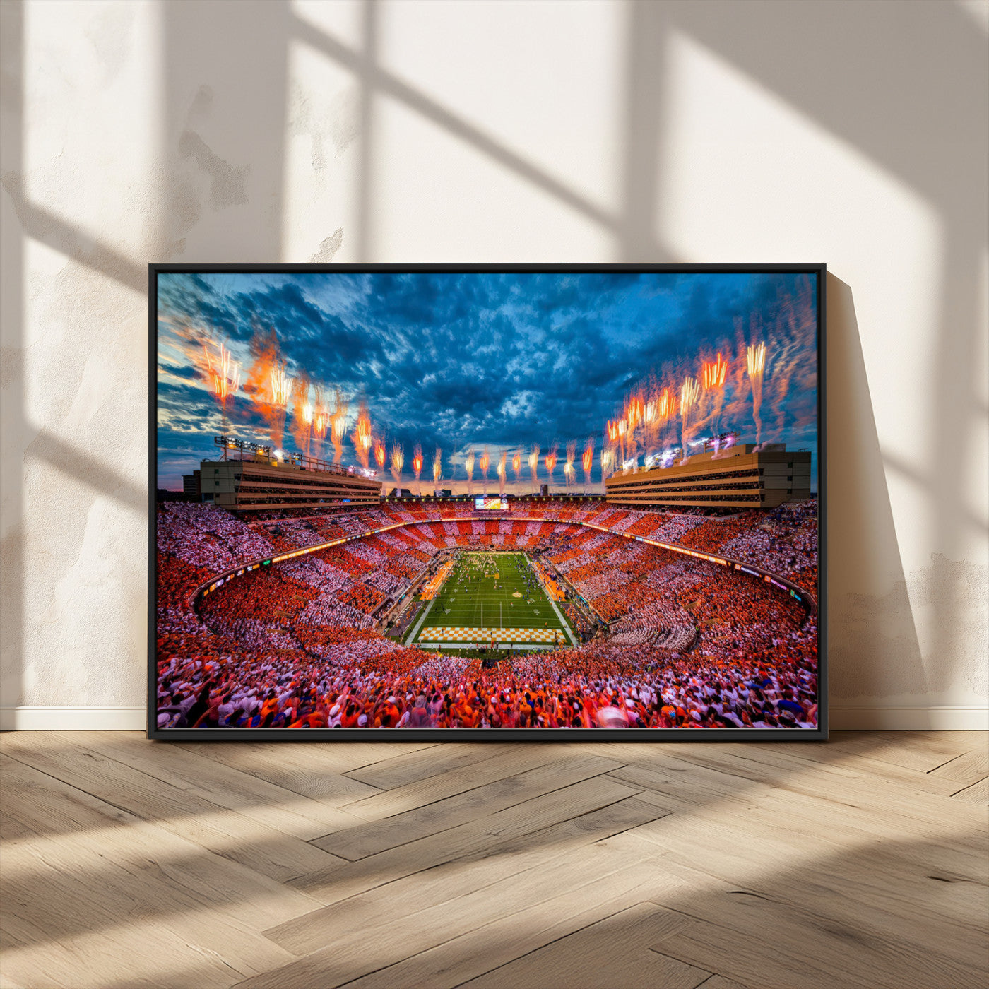 MGV-FC-36X24 - Tennessee Neyland Stadium Wall Art Print, Sports Arena Canvas Wall Art, Panoramic Stadium Canvas