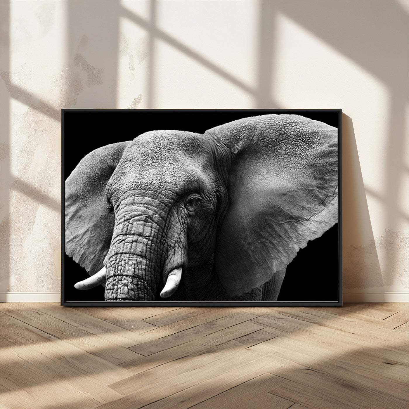 MGV-FC-36X24 - Big Elephant Close Up Wall Art Canvas Print