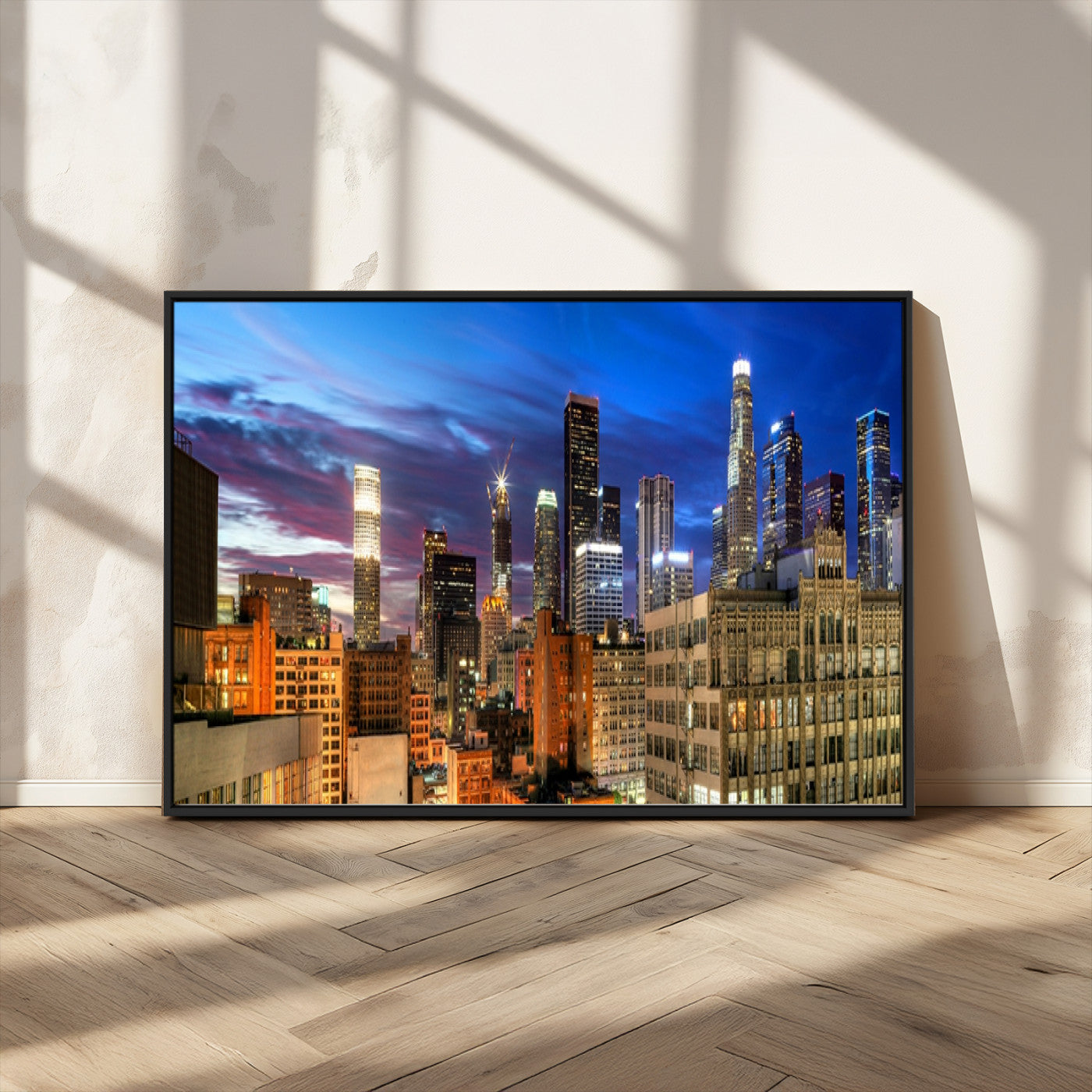 MGV-FC-36X24 - Los Angeles Night Wall Art Canvas Print