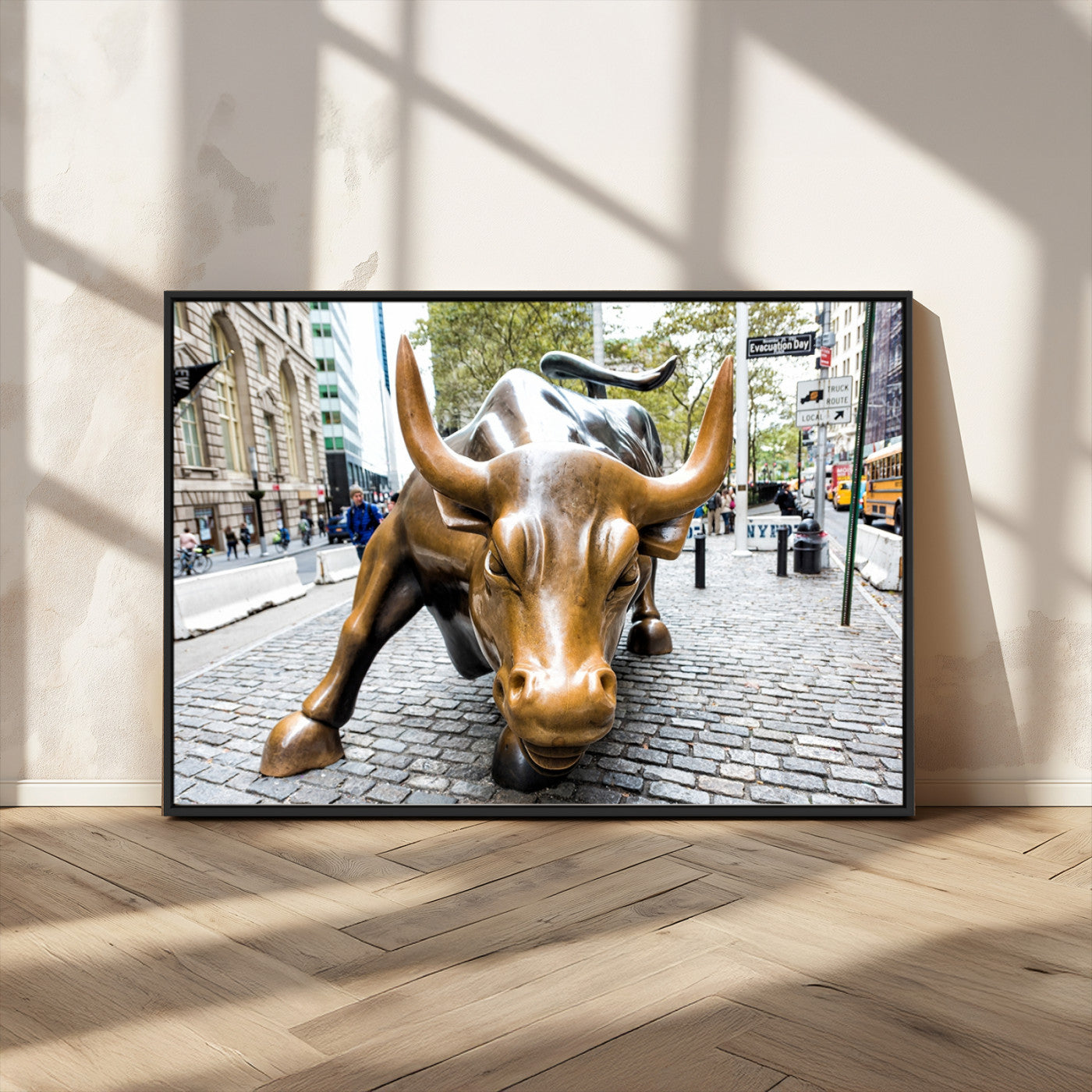 MGV-FC-36X24 - Charging Bull Wall Art Canvas Print