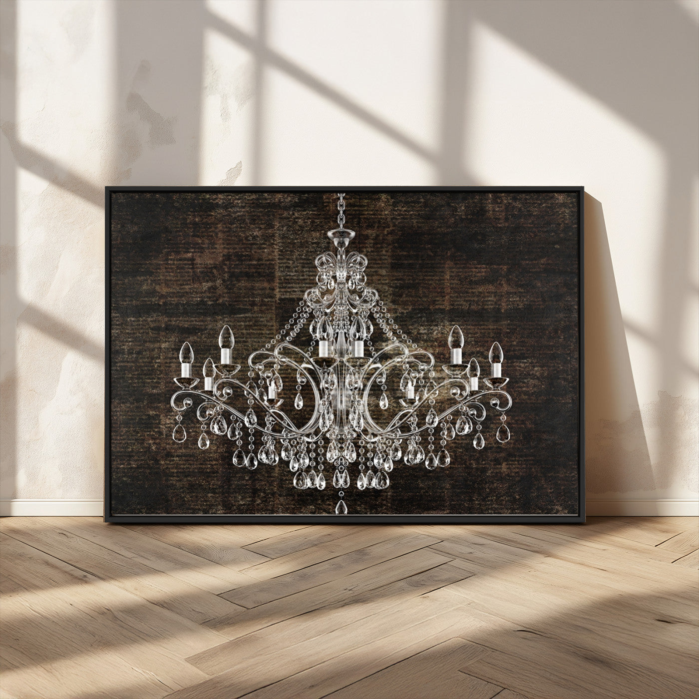 MGV-FC-36X24 - Rustic Chandelier Canvas Print