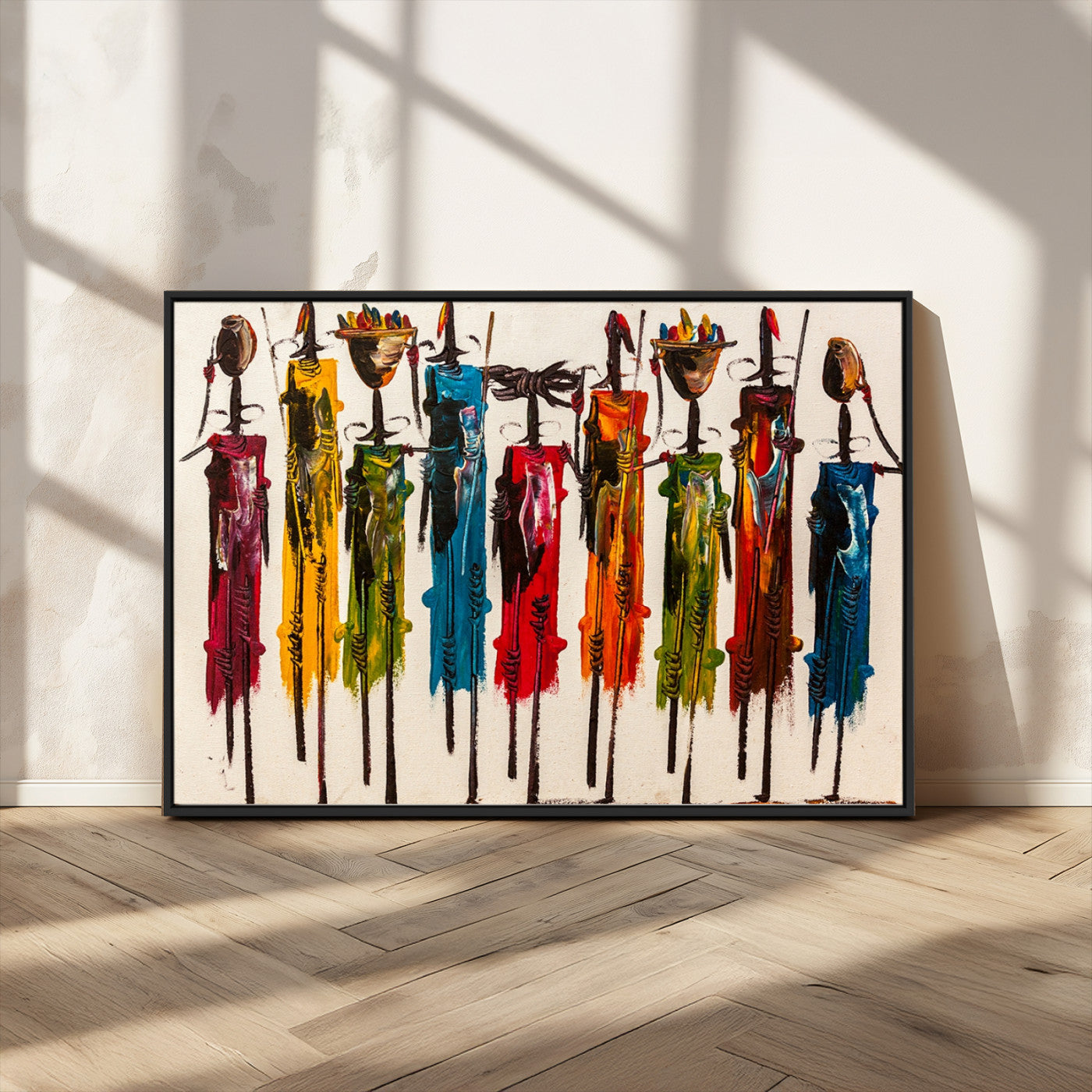 MGV-FC-36X24 - Abstract African Women Wall Art Canvas Print