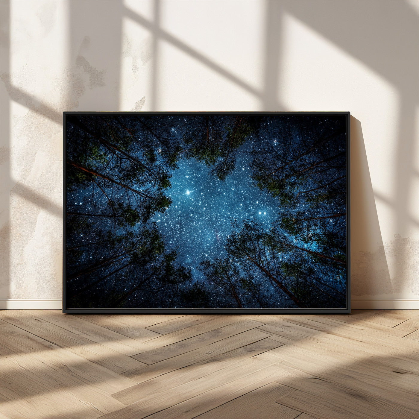 MGV-FC-36X24 - Forest and Stars Wall Art Canvas Print