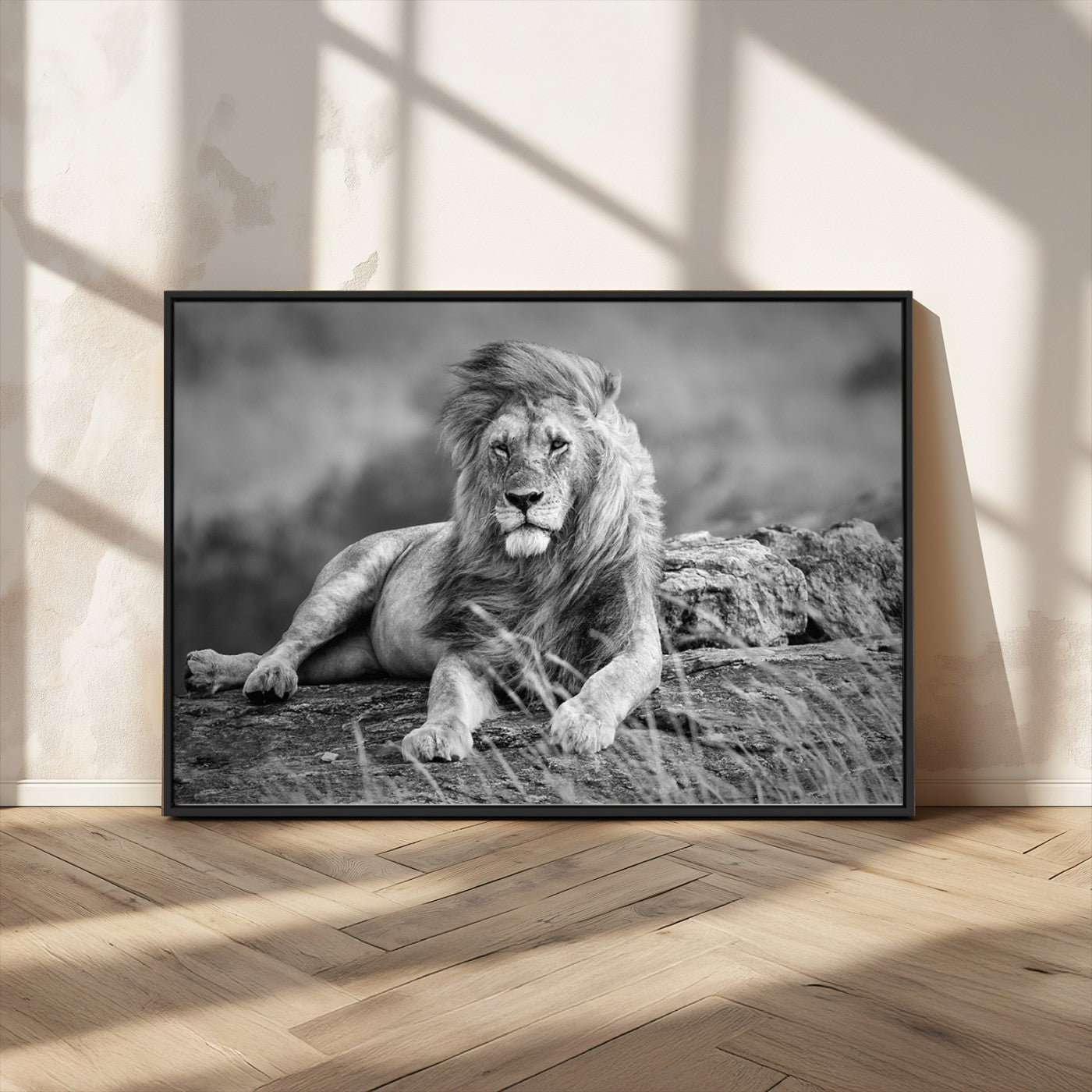 MGV-FC-36X24 - King of Forest Lion Wall Art Canvas Print