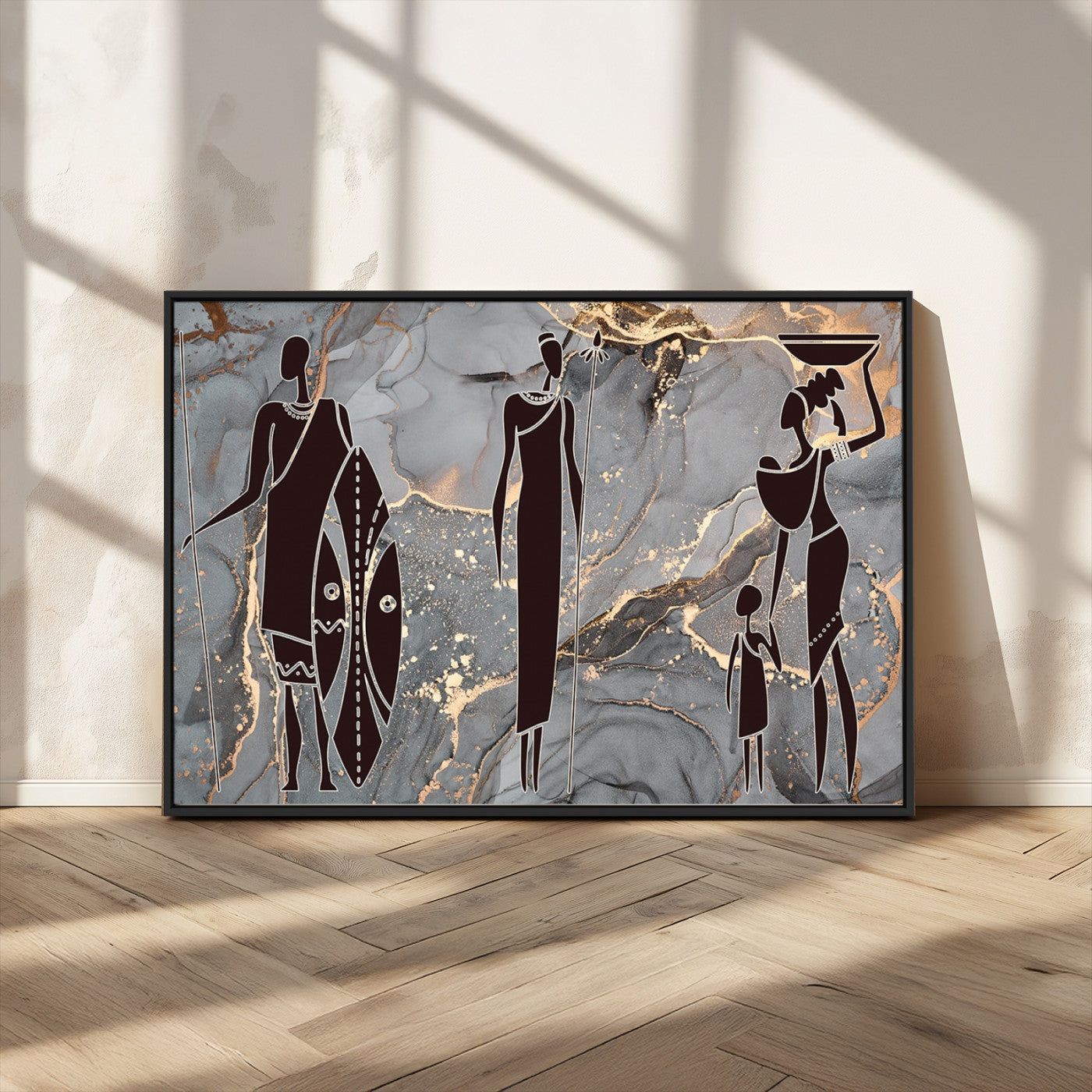 MGV-FC-36X24 - African American Wall Art African Women Painting Canvas Print