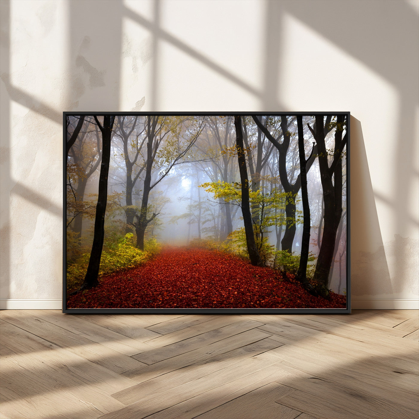 MGV-FC-36X24 - Foggy Forest Wall Art Landscape Canvas Print