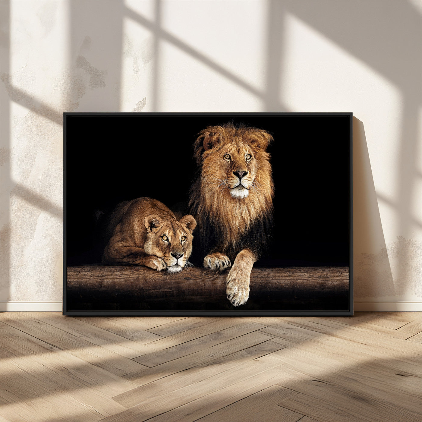 MGV-FC-36X24 - Lion Canvas Wall Art Animal Print