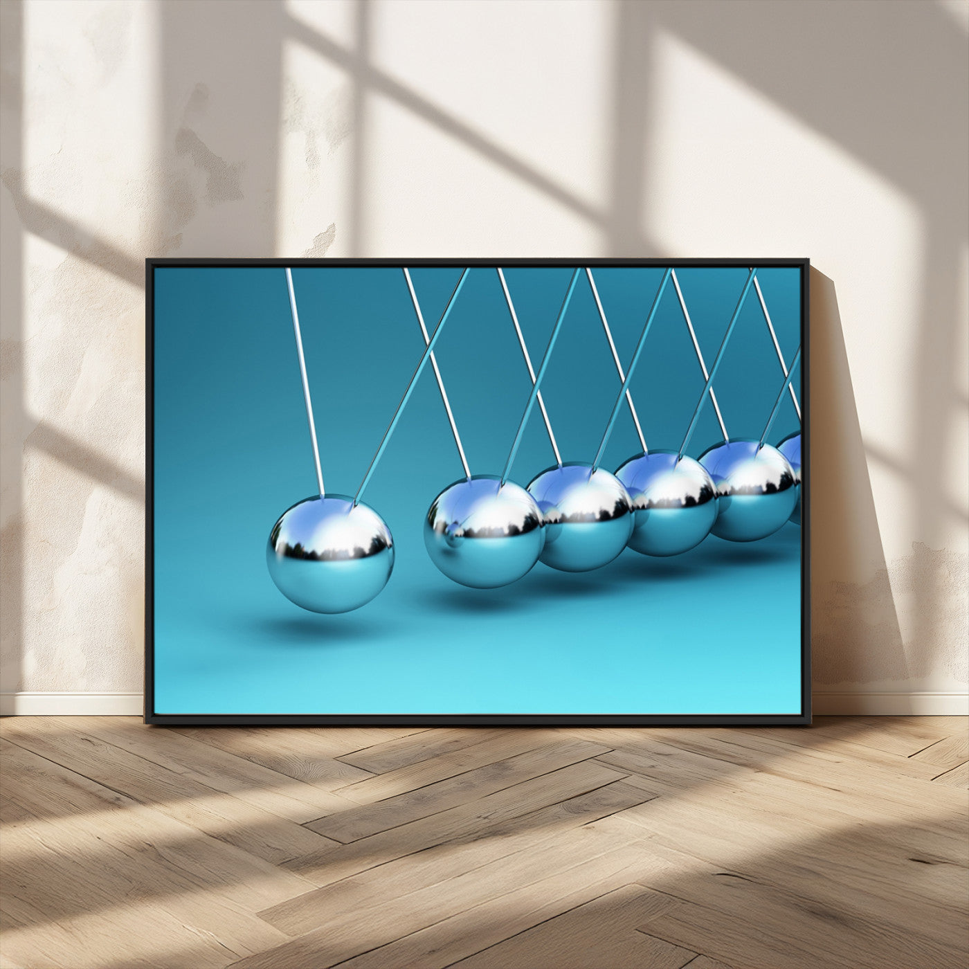 MGV-FC-36X24 - Wall Art Newton's Cradle Canvas Print, Framed Newton Cradle Canvas Print
