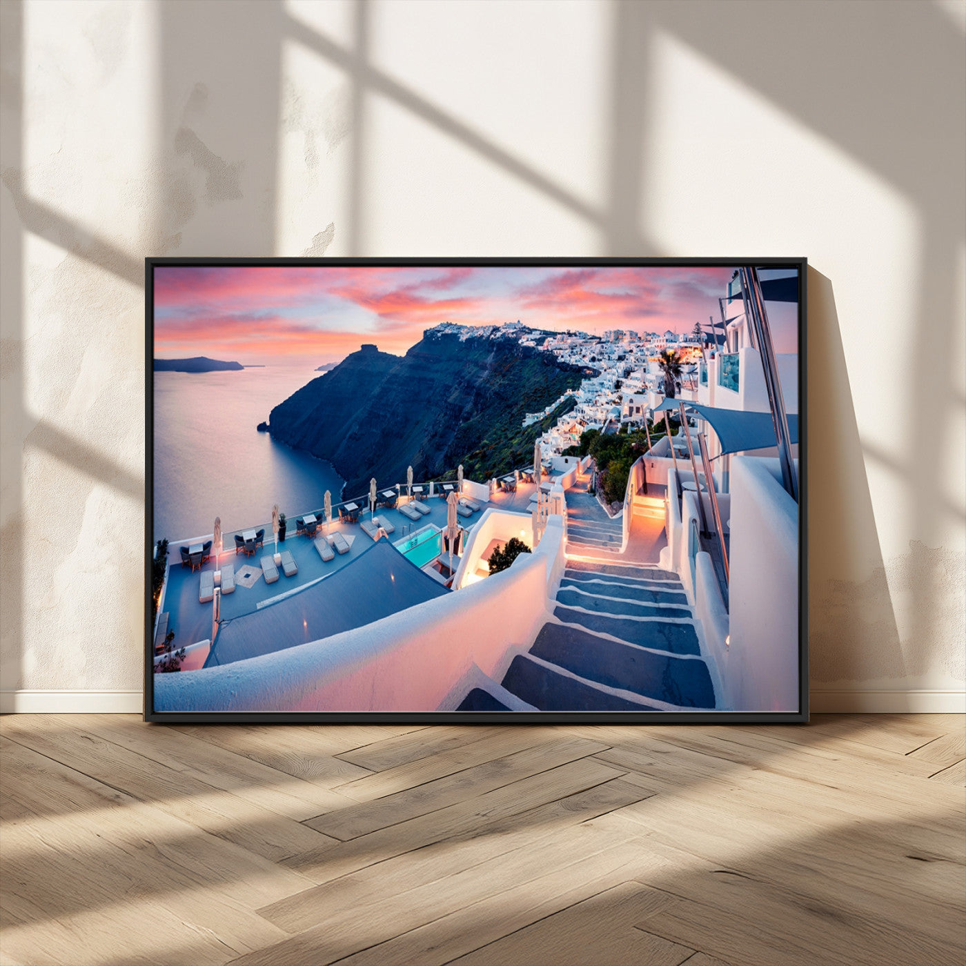 MGV-FC-36X24 - Santorini Island Wall Art Canvas Print