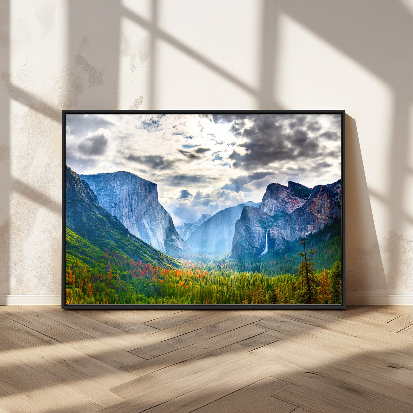 MGV-FC-36X24 - Yosemite Park Half Dome 3 Panel Canvas Print | Large Giclée Landscape Wall Art for Living Room,