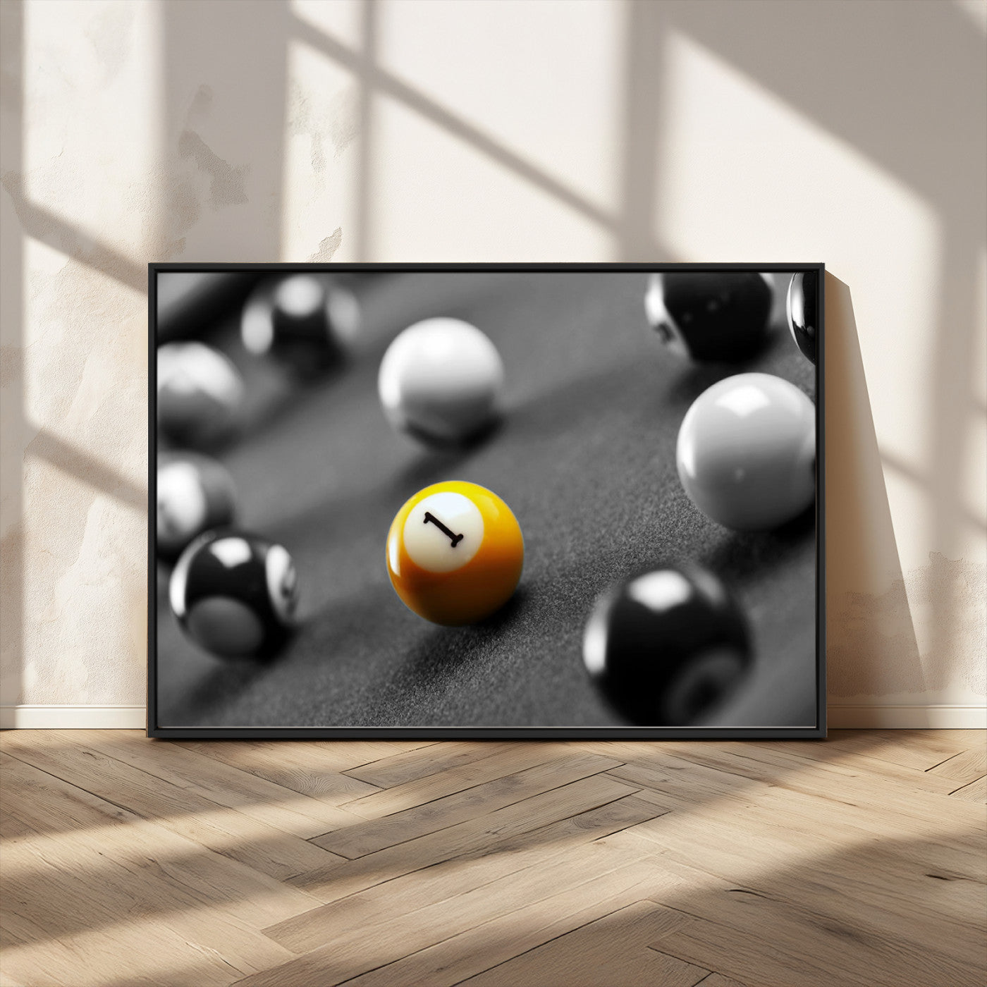 MGV-FC-36X24 - Wall Art Pool Table and Balls Canvas Print
