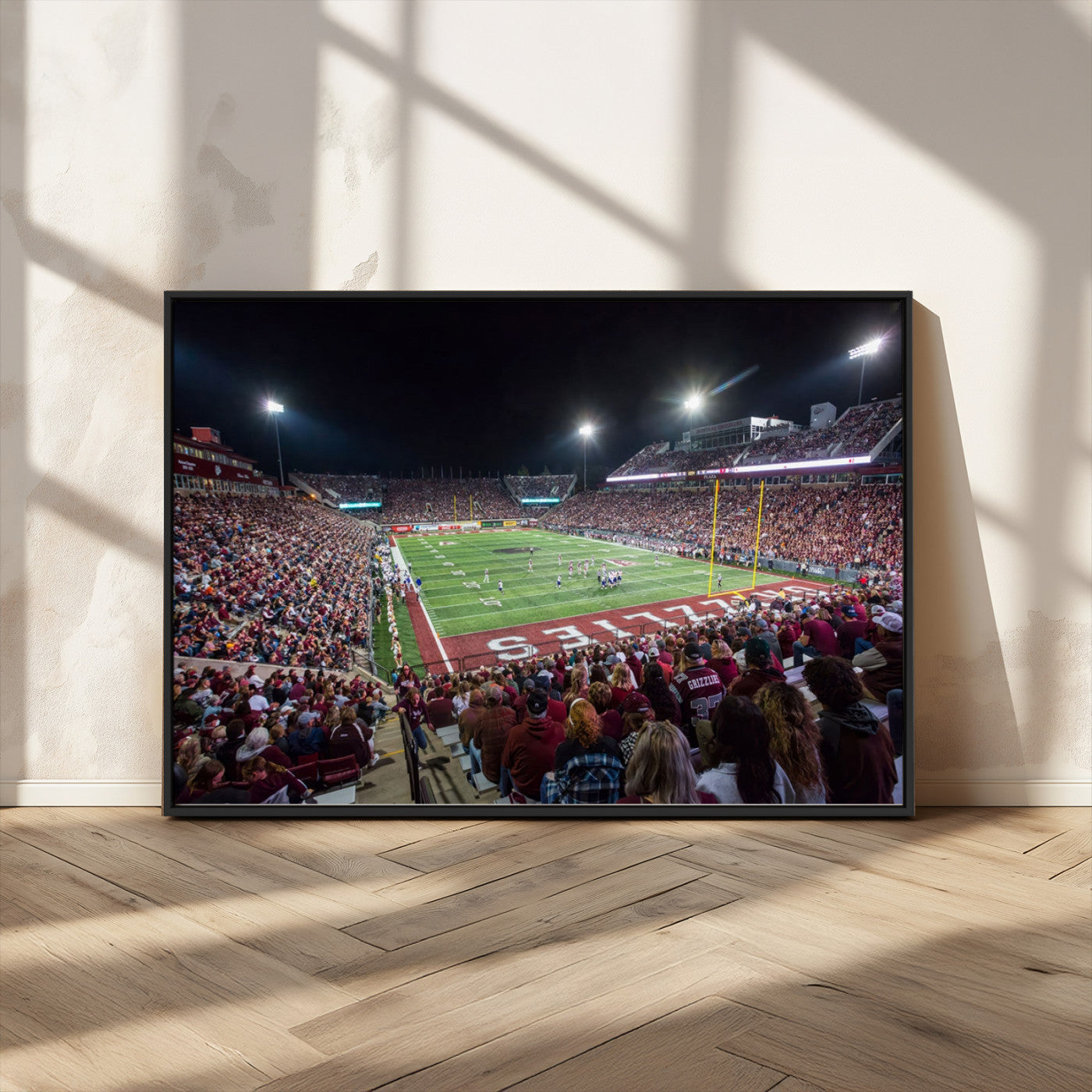 MGV-FC-36X24 - American Football Wall Art Canvas Print, Stadium Sport Wall Art Print