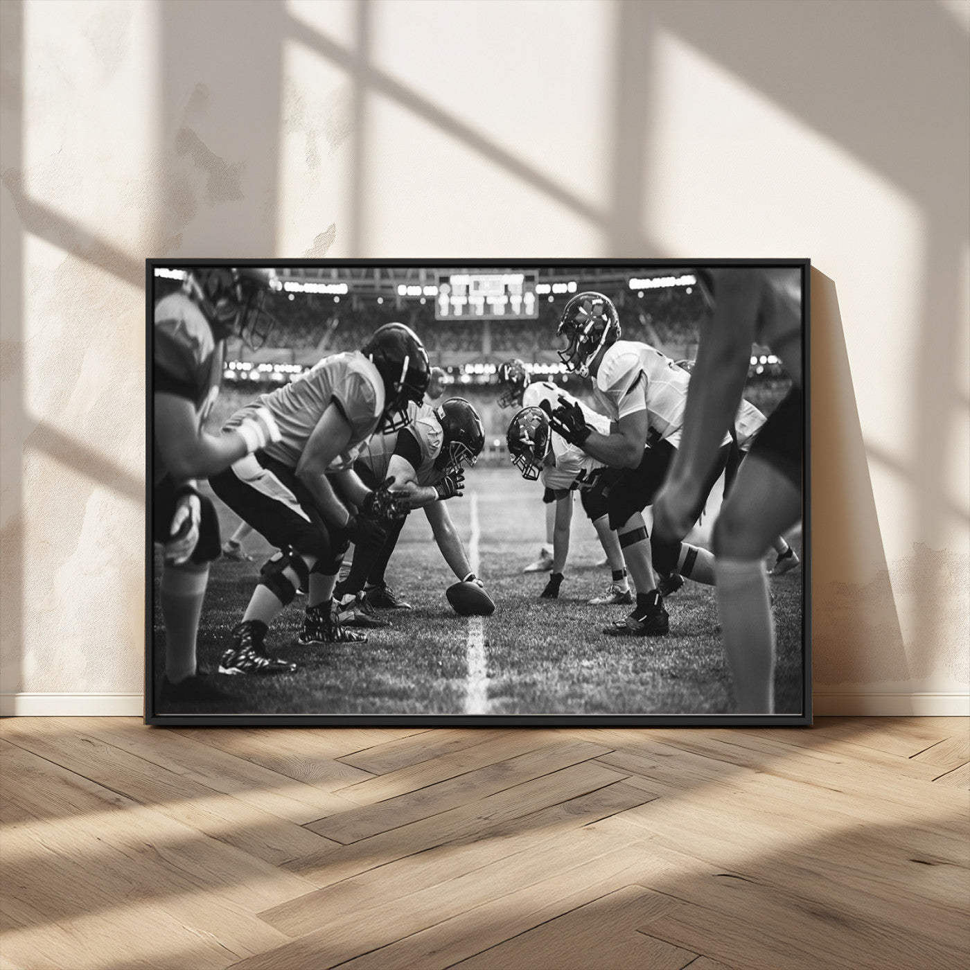 MGV-FC-36X24 - American Football Wall Art Canvas Print, Stadium Sport Wall Art Print