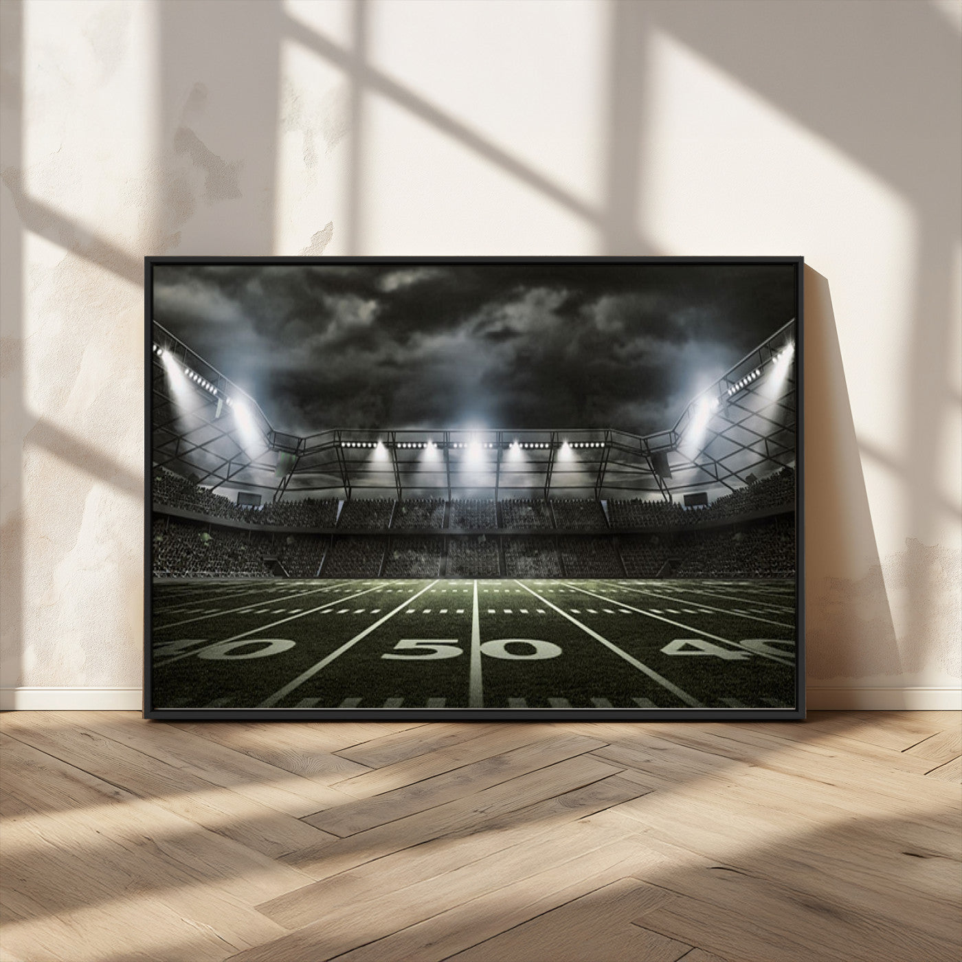 -American Football Stadium Wall Art Canvas Print, Stadium Sport Wall Art Print