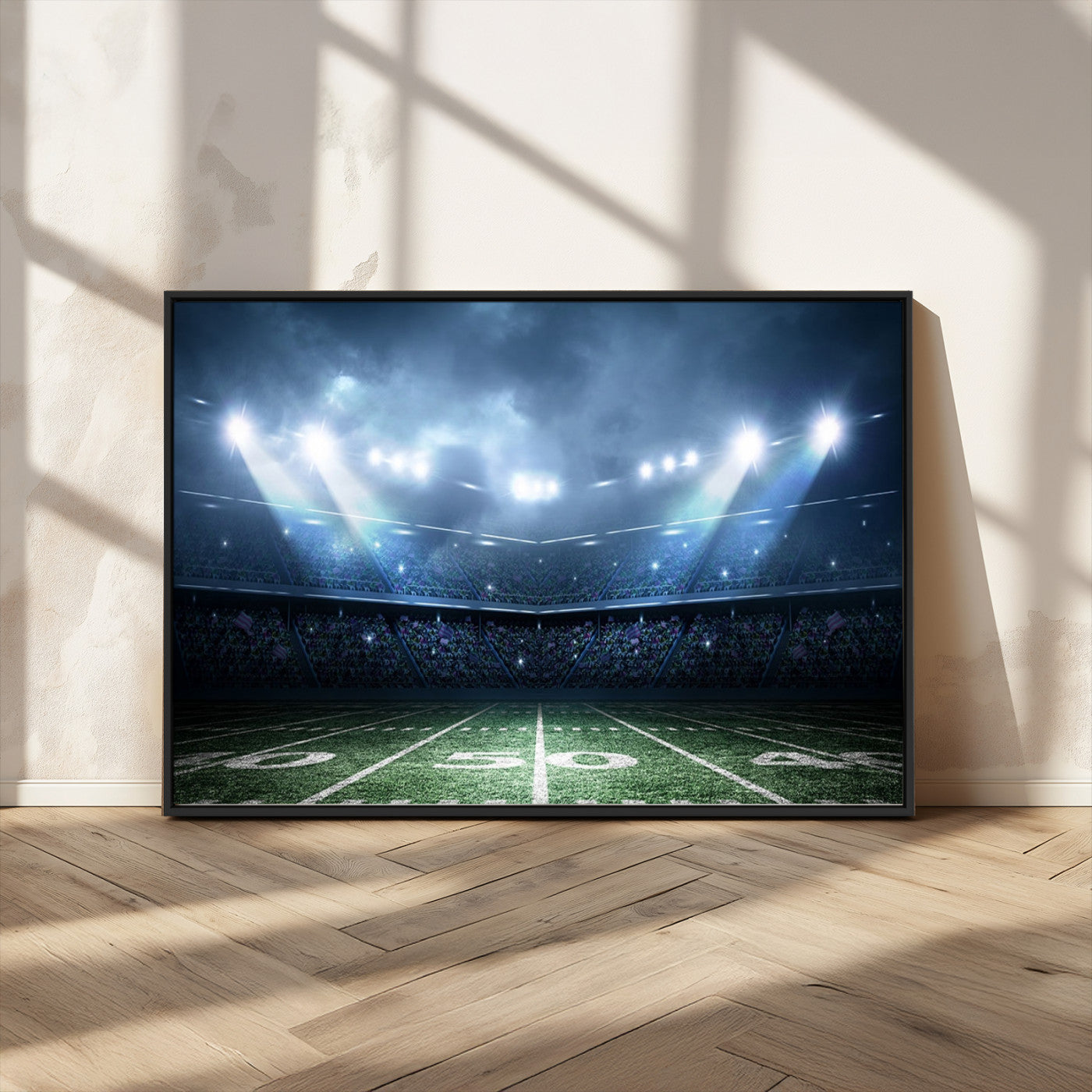 -American Football Stadium Wall Art Canvas, American Football Stadium Canvas Print