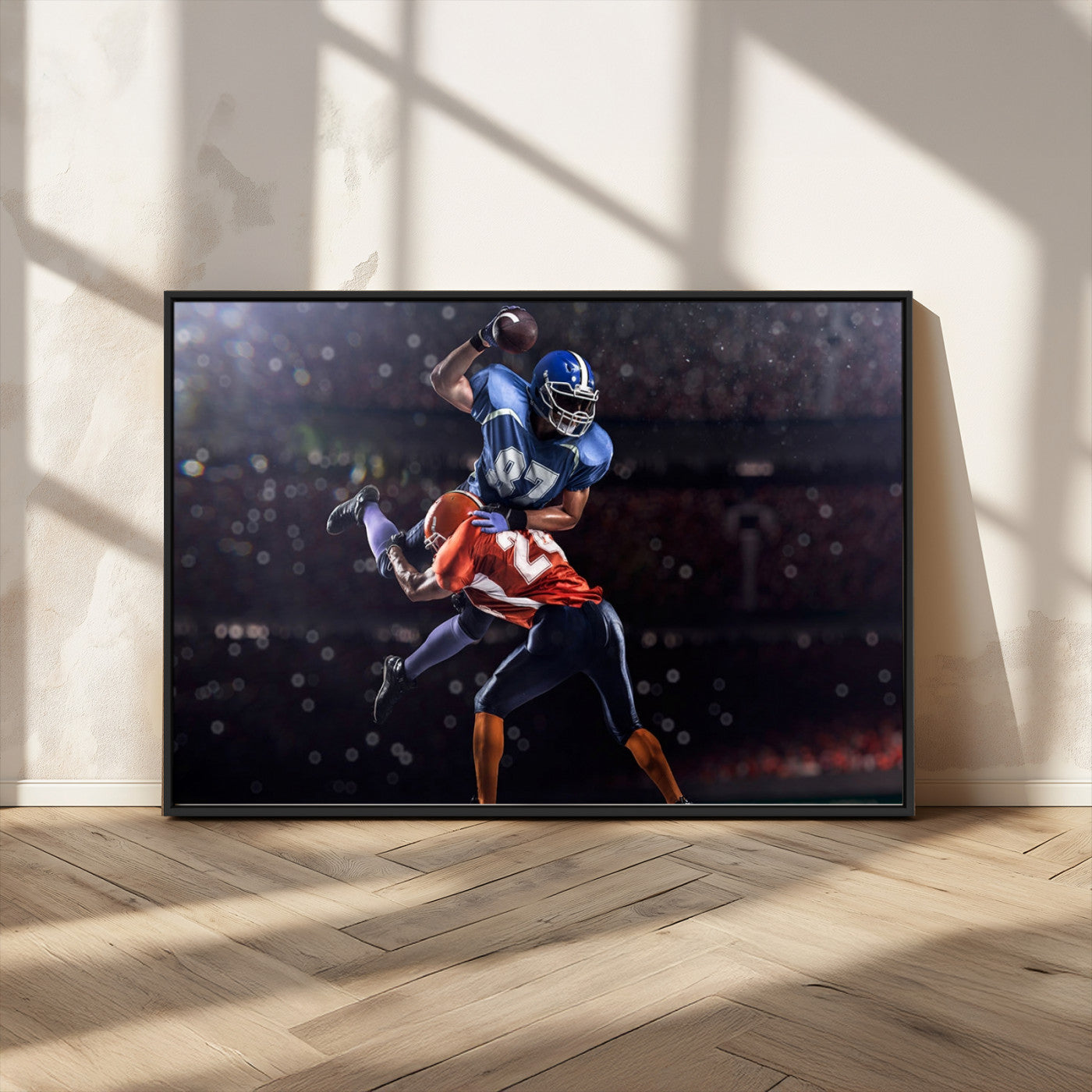 -American Football Wall Art Canvas Print, Stadium Sport Wall Art Print