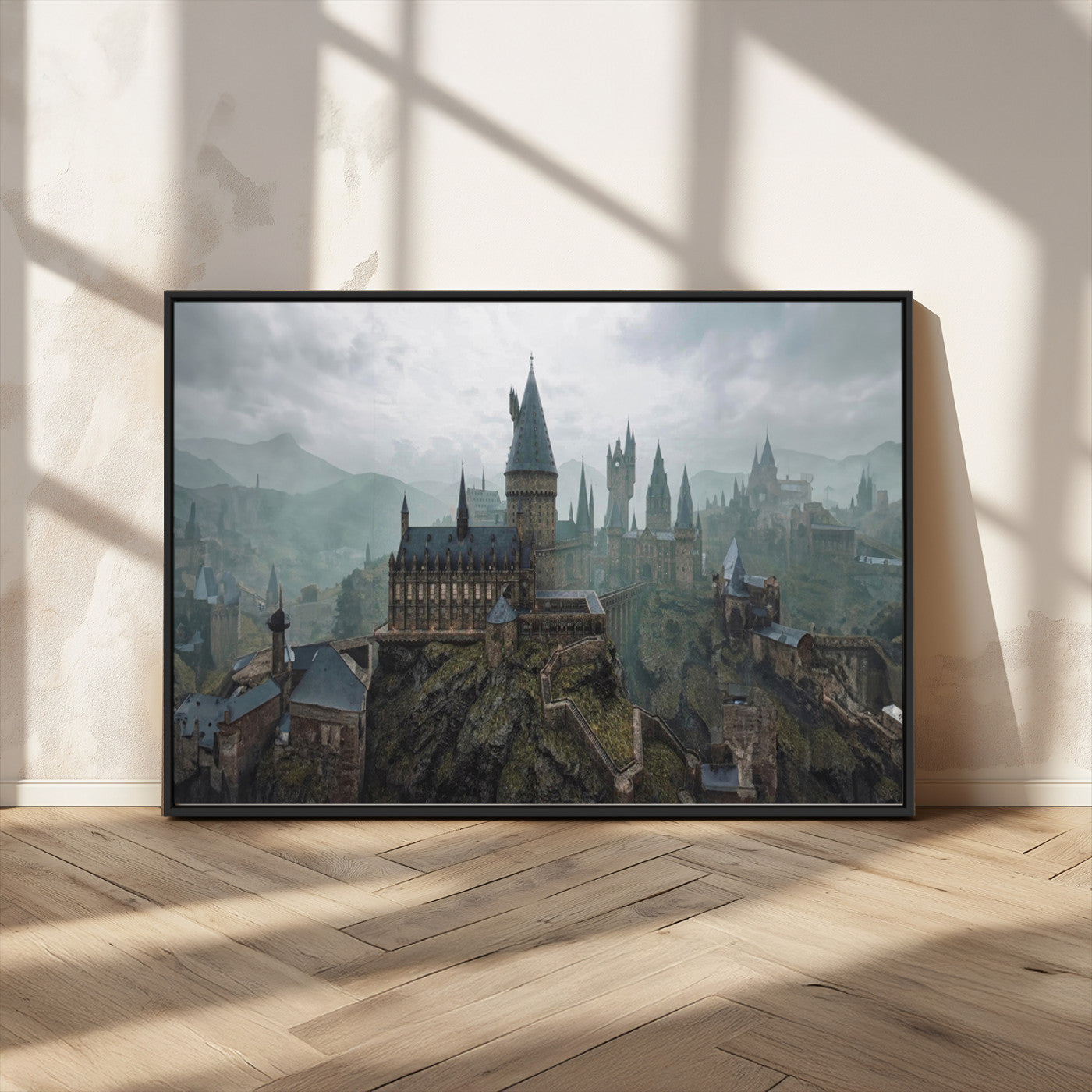 MGV-FC-36X24 - Disney Castle Wall Art Canvas Print, Living Kids Home Room Decor Art Print