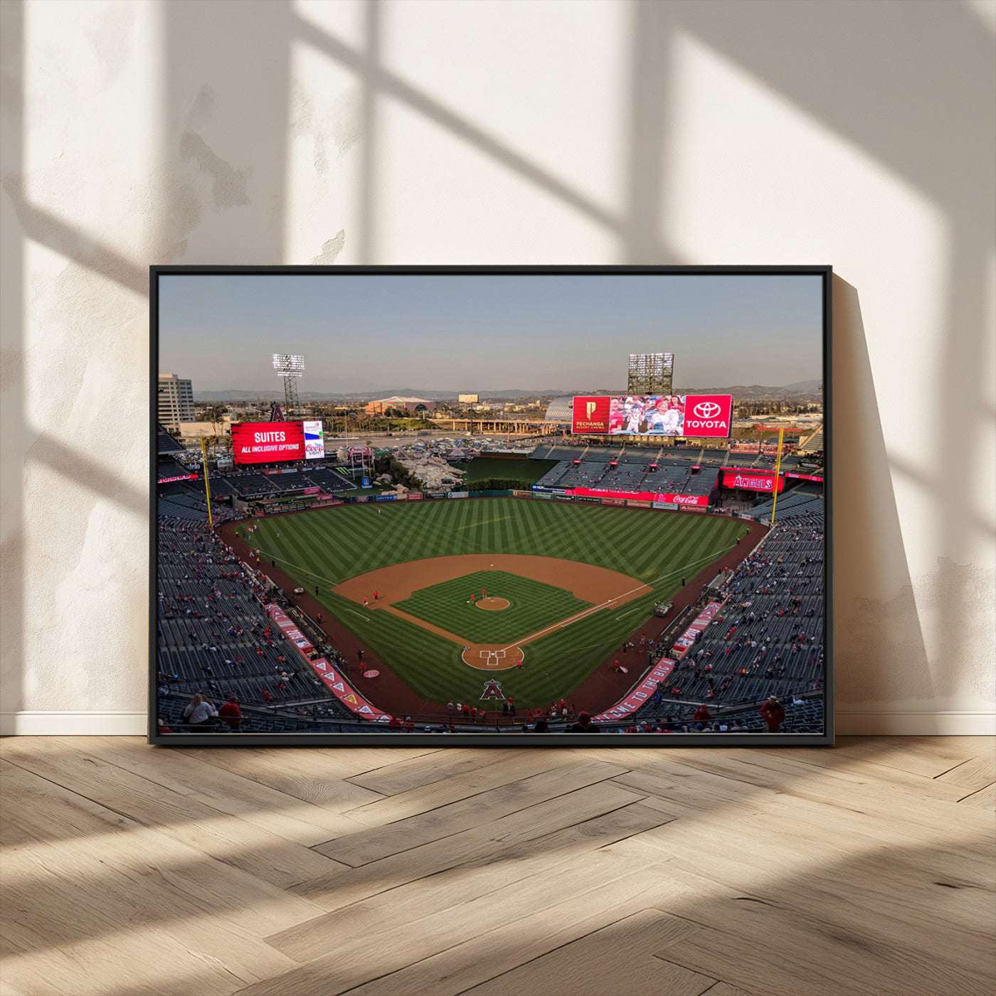 MGV-FC-36X24 - Los Angeles Angels Baseball Canvas Print - Anaheim Angel Stadium Wall Art Canvas Print