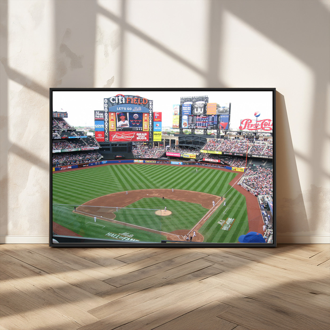 MGV-FC-36X24 - New York Mets Baseball Team Print - Citi Field Baseball Stadium Wall Art Canvas Print