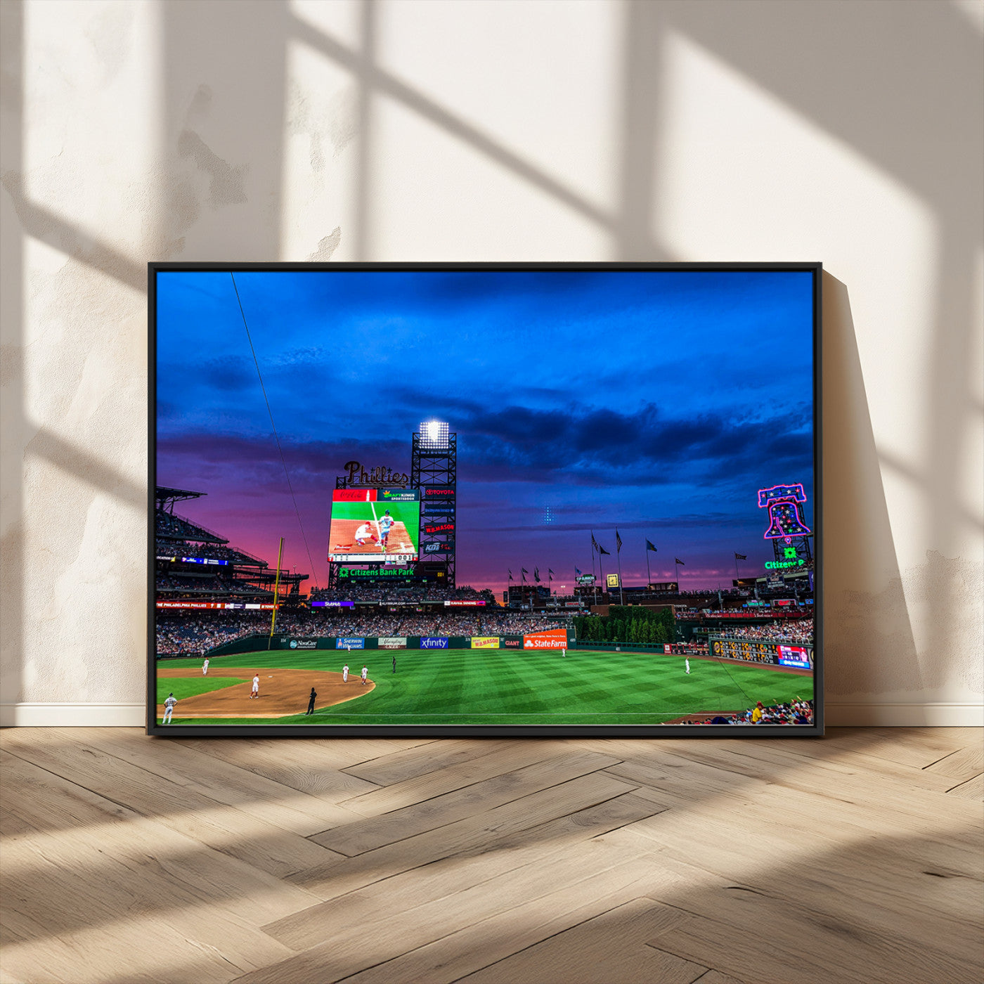 MGV-FC-36X24 - Philadelphia Phillies Baseball Team Print - Philadelphia Citizens Bank Park Stadium Canvas Wall Art