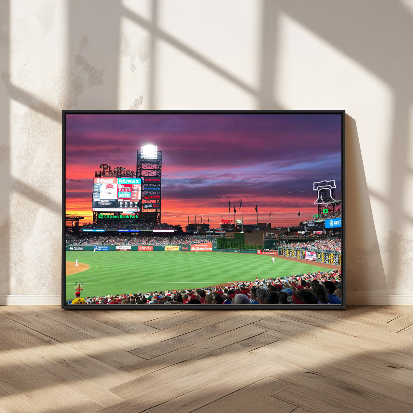 MGV-FC-36X24 - Philadelphia Phillies Baseball Team Print - Philadelphia Citizens Bank Park Stadium Wall Art Canvas