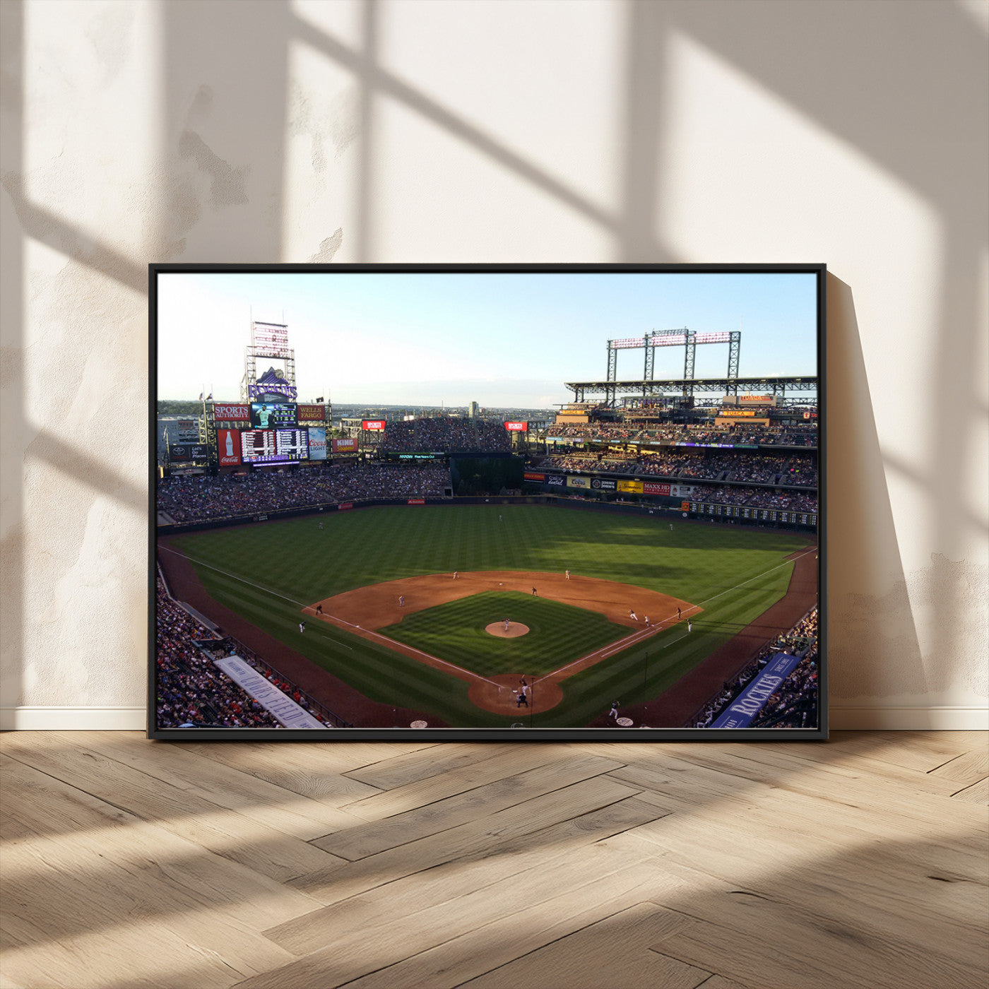 MGV-FC-36X24 - Colorado Rockies Coors Field Wall Art Canvas Print - MLB Baseball Stadium
