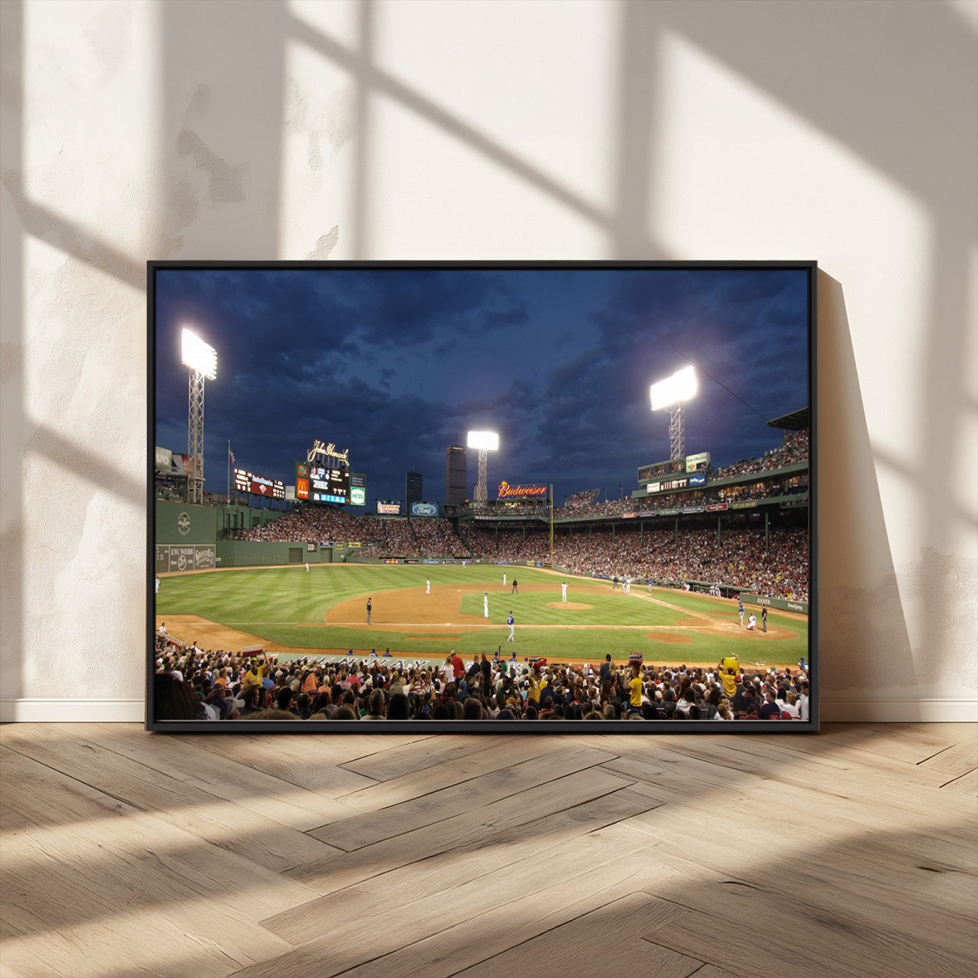 MGV-FC-36X24 - Boston Red Sox Baseball Team Print Canvas - Massachusetts Fenway Park Stadium Wall Art Canvas Print