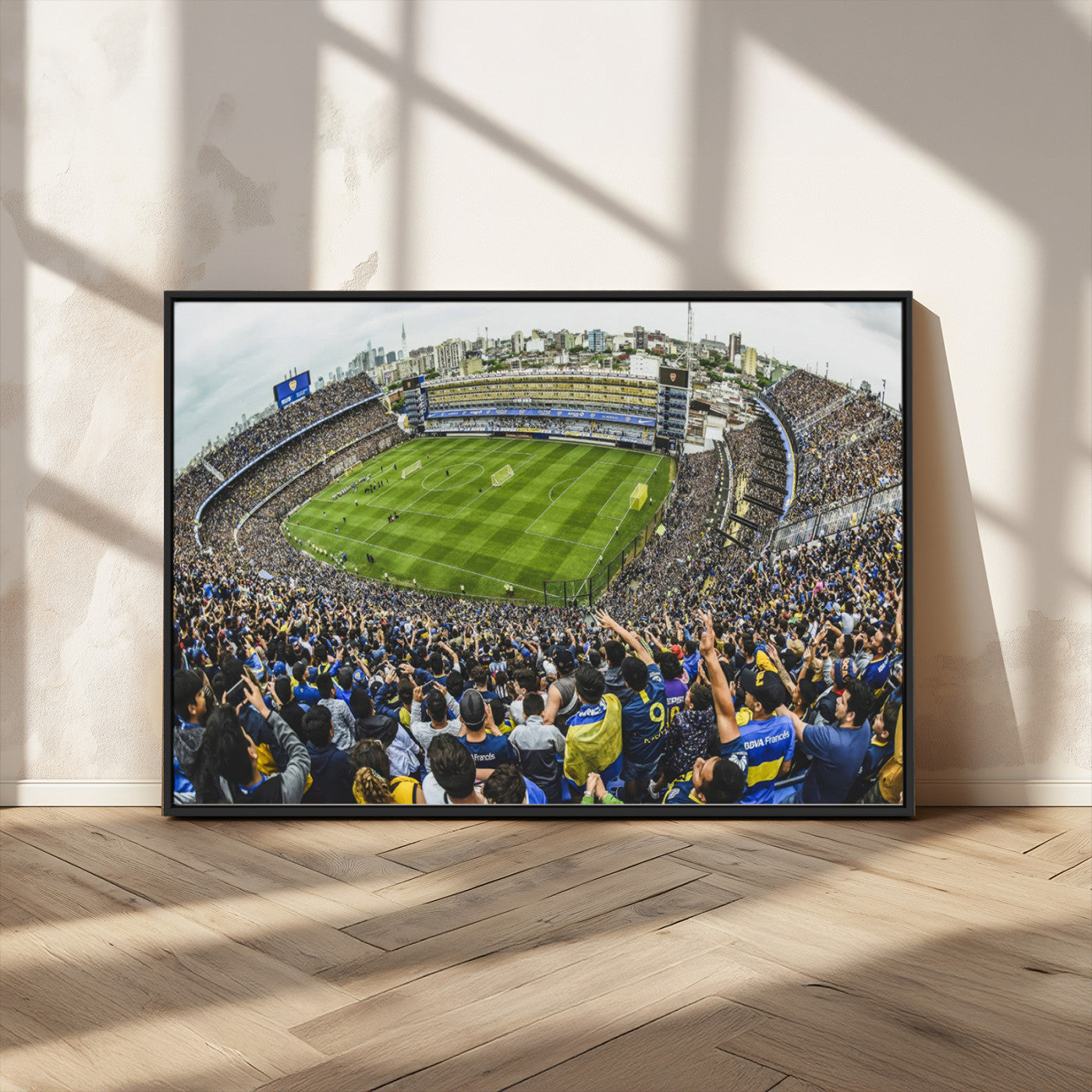 MGV-FC-36X24 - Boca Juniors Soccer Team Print Wall Art - Buenos Aires Bombonera Stadium Canvas Print
