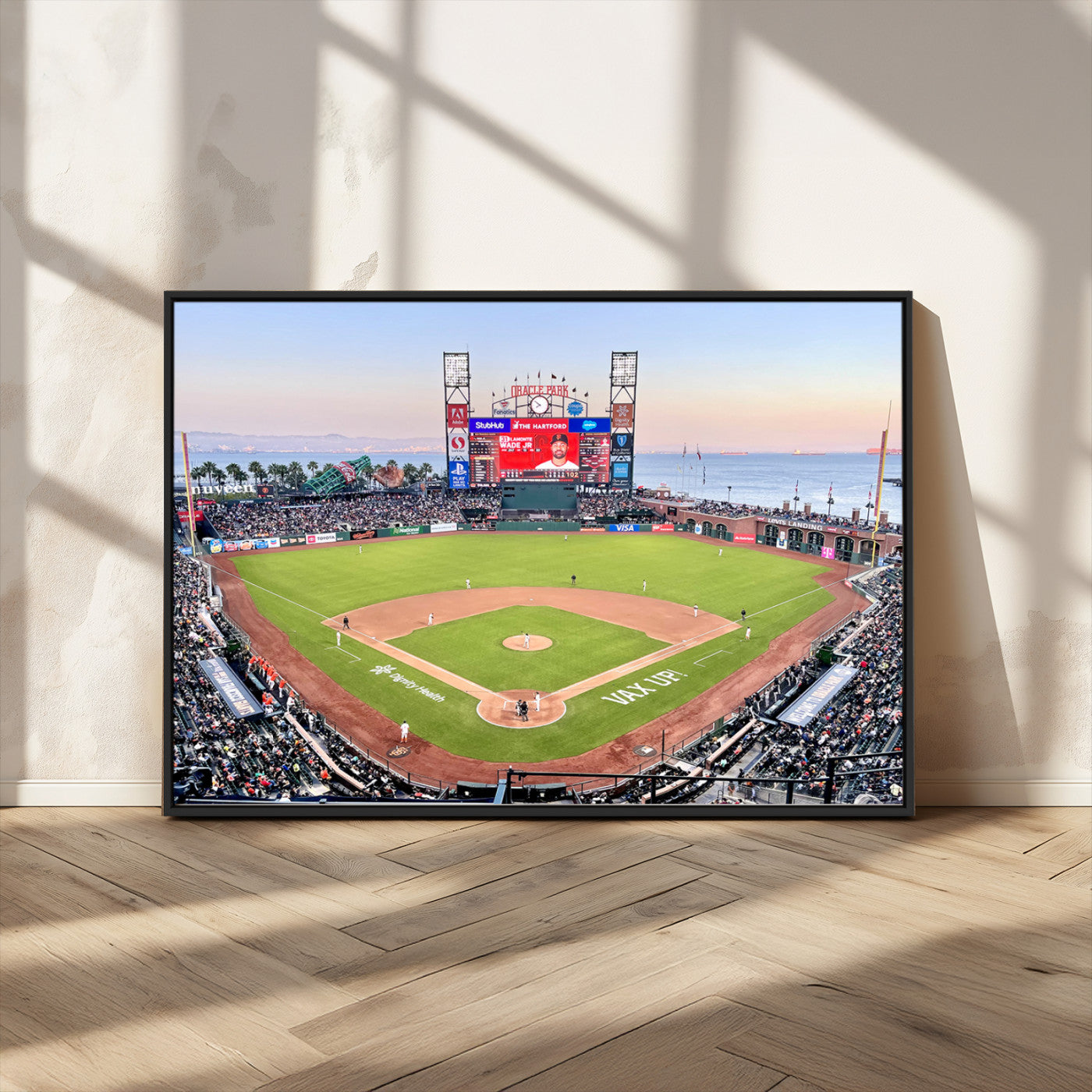 MGV-FC-36X24 - San Francisco Giants Baseball Team Print - Oracle Park Stadium Wall Art Canvas Print