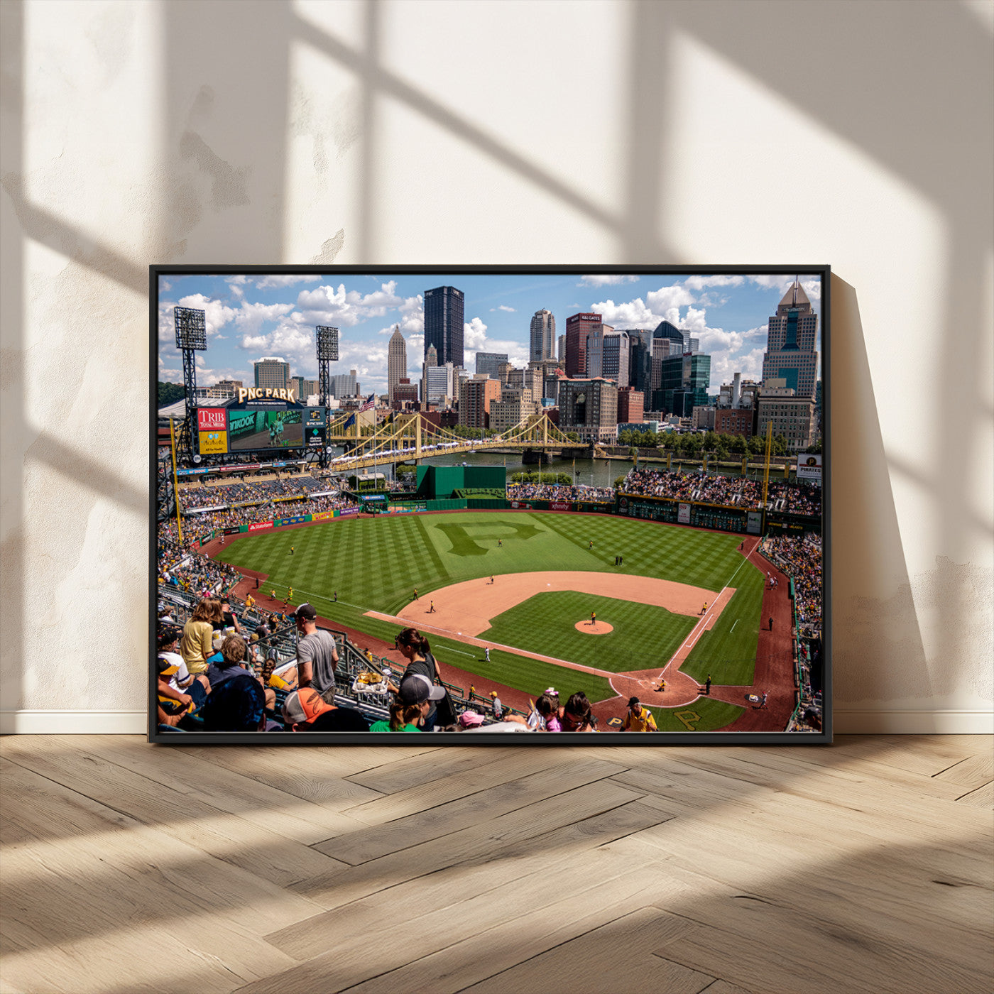 MGV-FC-36X24 - Pittsburgh Pirates Baseball Team Print - PNC Park Stadium Wall Art Canvas Print - Ready to Hang