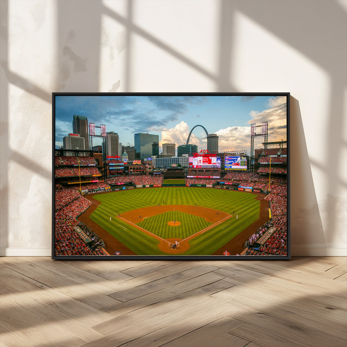 MGV-FC-36X24 - St. Louis Cardinals Baseball Team Print - Busch Stadium Wall Art Canvas Print