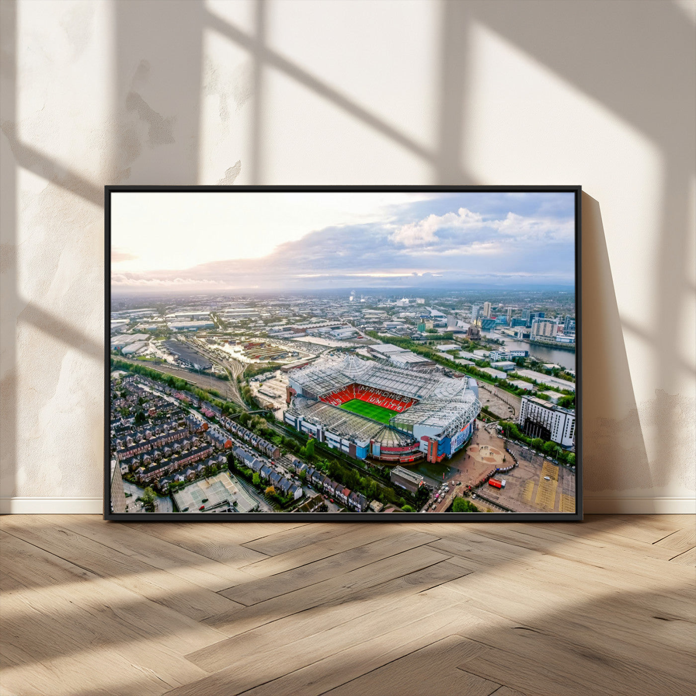 MGV-FC-36X24 - Old Trafford Manchester United Stadium Wall Art Canvas Print - Aerial View Stadium, Old Trafford