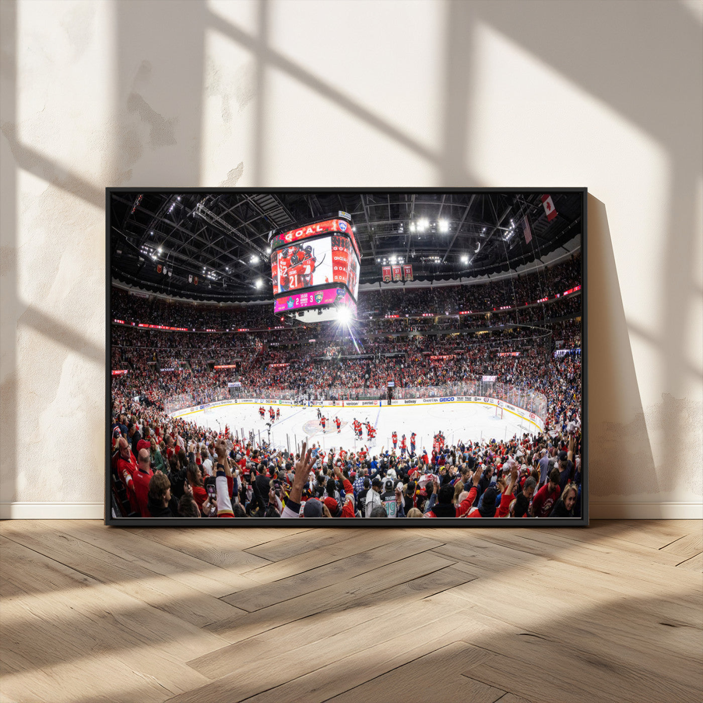 MGV-FC-36X24 - Amerant Bank Arena Wall Art Canvas Print - Basketball Arena Stadium Print