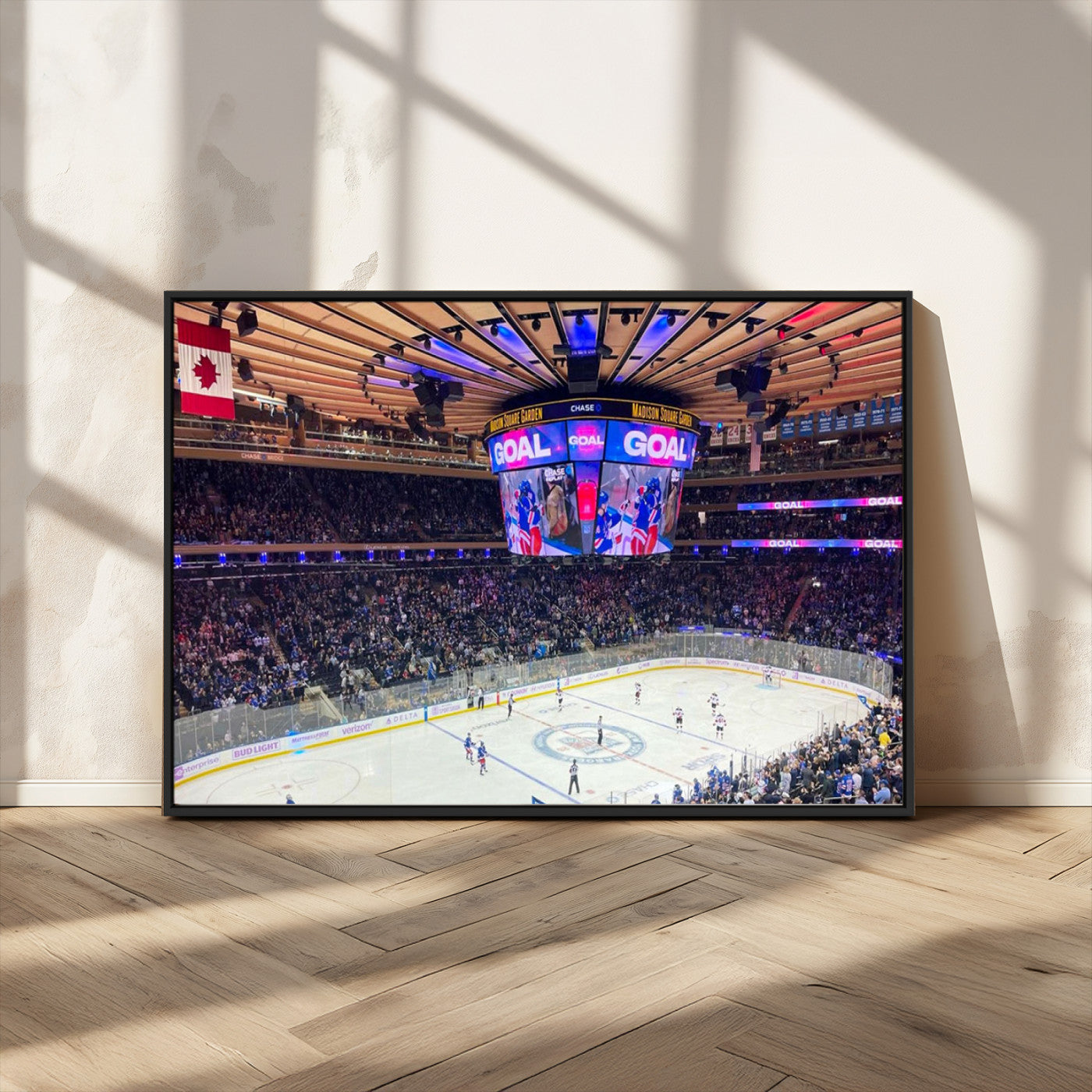 MGV-FC-36X24 - Madison New York Rangers Hockey Stadium Wall Art Canvas Print