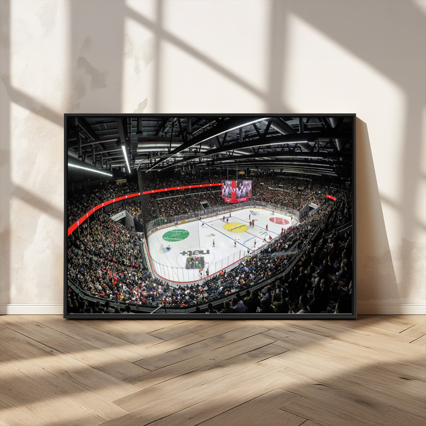 MGV-FC-36X24 - Vaudoise Lausanne Ice Hockey Arena Stadium Wall Art Canvas, Vaudoise Lausanne Ice Hockey Canvas